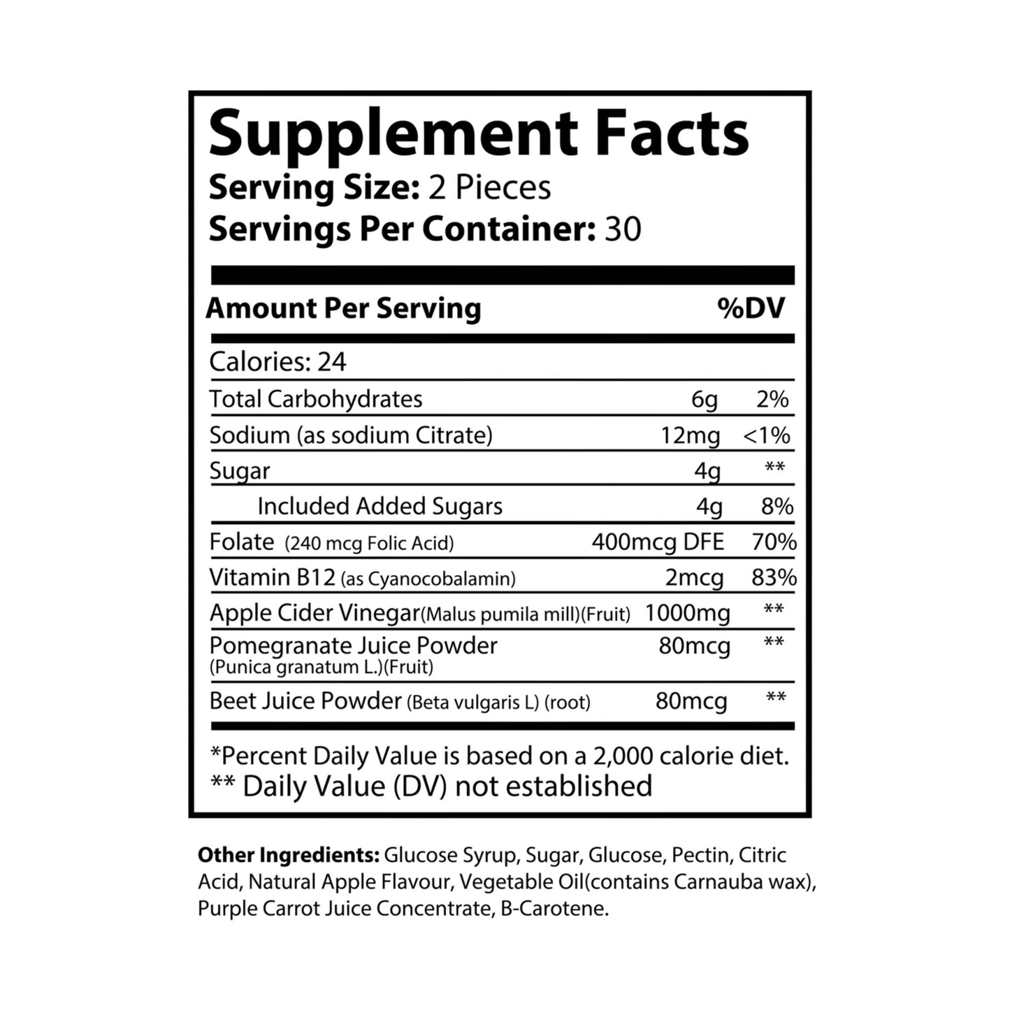 LMX Vitality Apple Cider Vinegar Gummies – Digestive & Metabolic Support (60 Gummies)