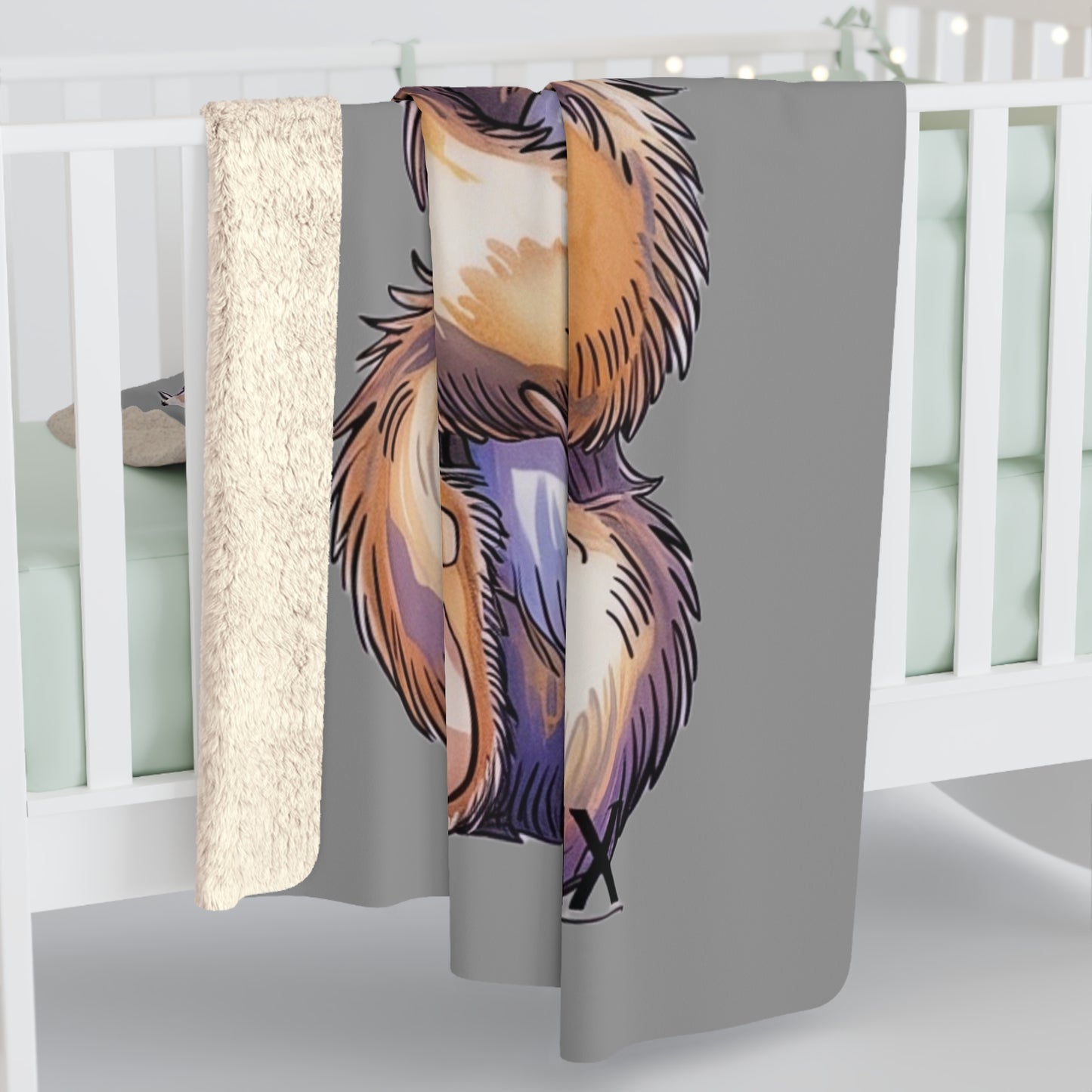 LMX Designs- Cozy Mama Bear Sherpa Fleece Blanket - Cute Gift for Moms