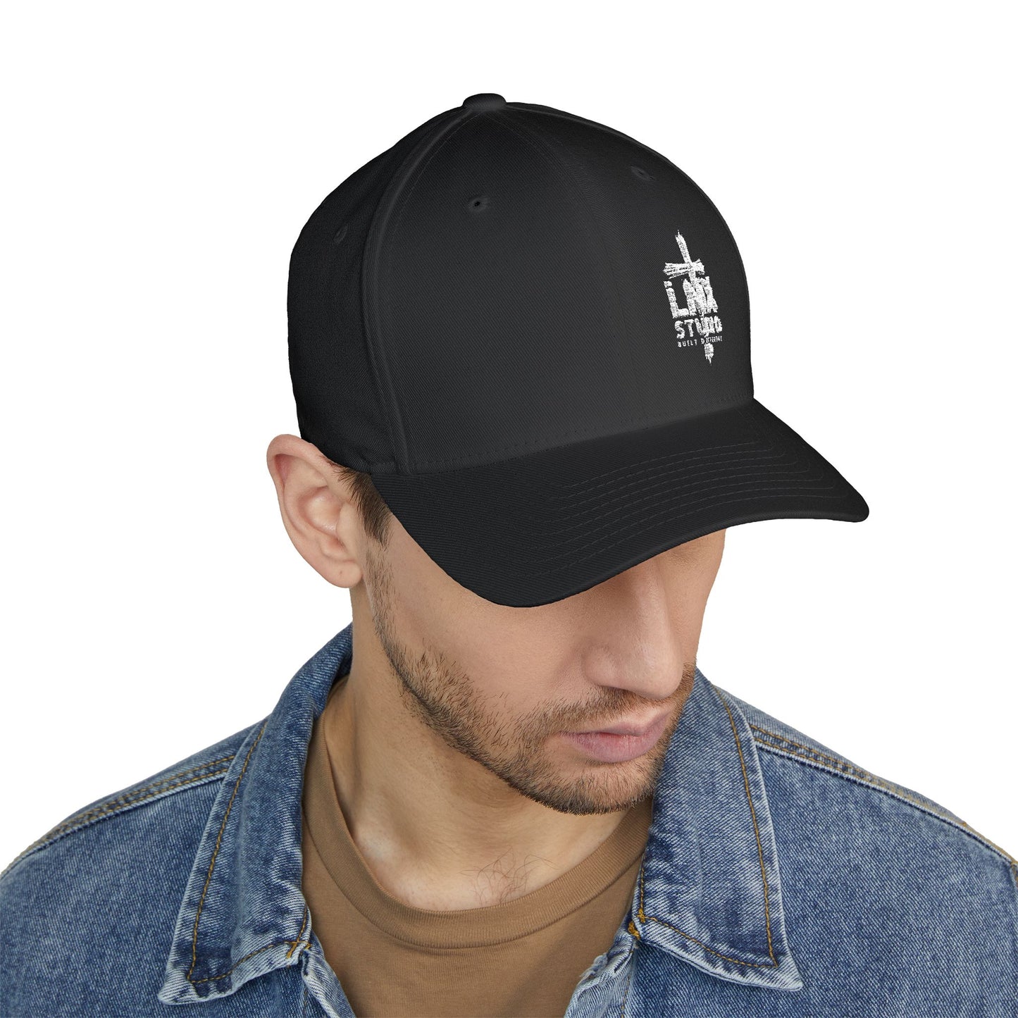 LMX Studio Cross Hat – Premium Embroidered Streetwear Cap | Built Different | Unisex Adjustable Dad Hat (Black, Dark Grey, Royal Blue, Dark Navy)