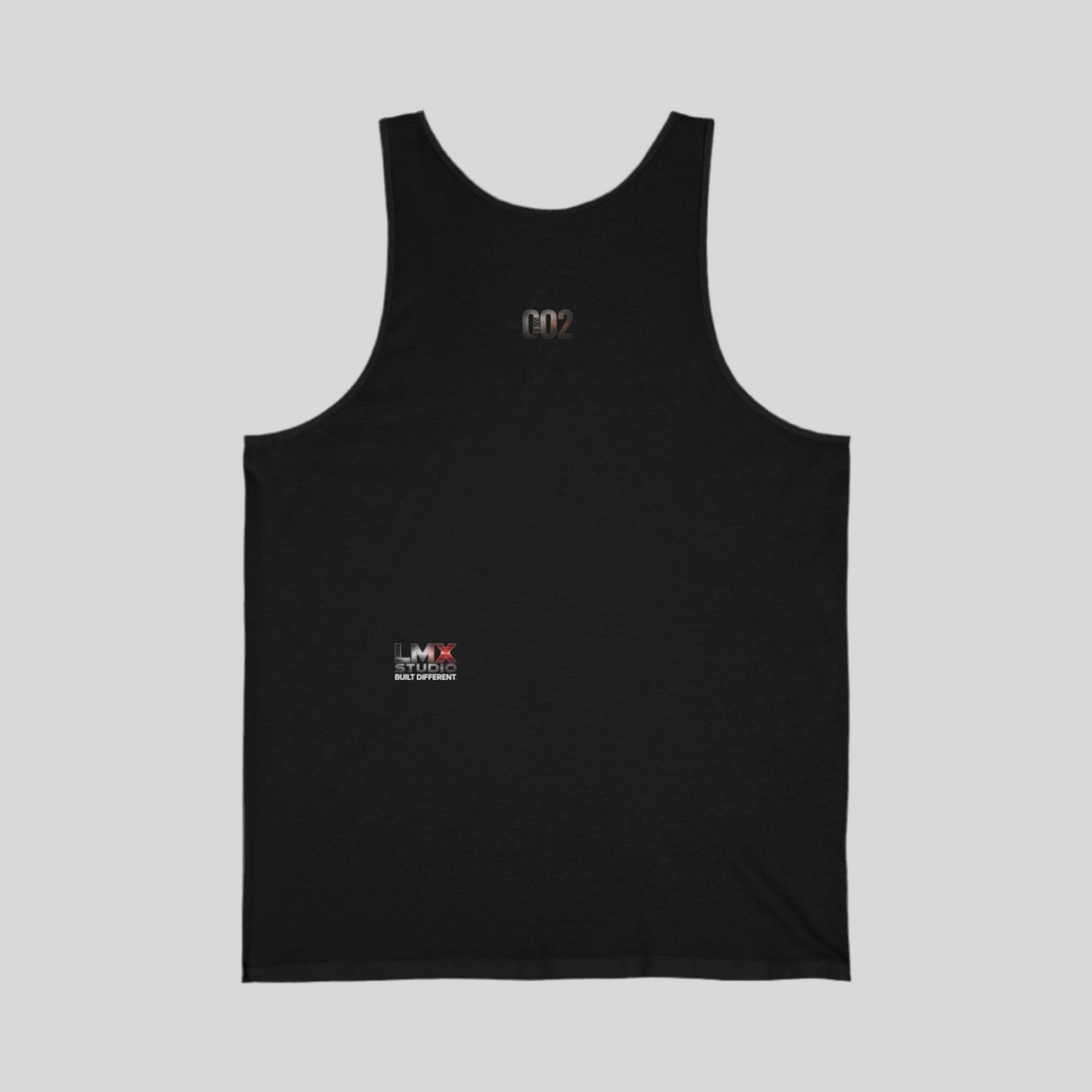 LMX Studio Tank Top 002 Black Sleeveless Shirt Built Different Divinely Protected