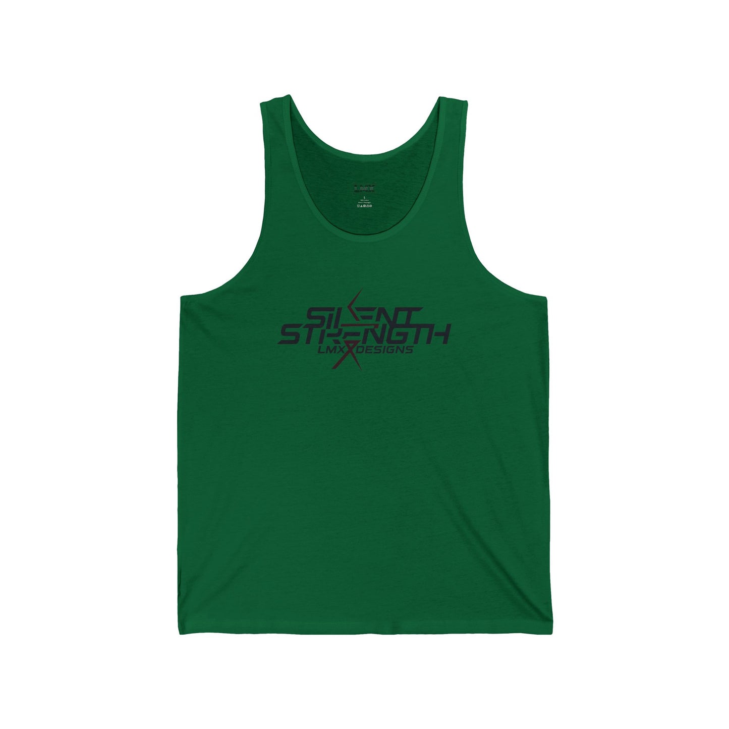 Introducing the “Silent Strength” Limited Edition Unisex Jersey Tank by LMX Designs.