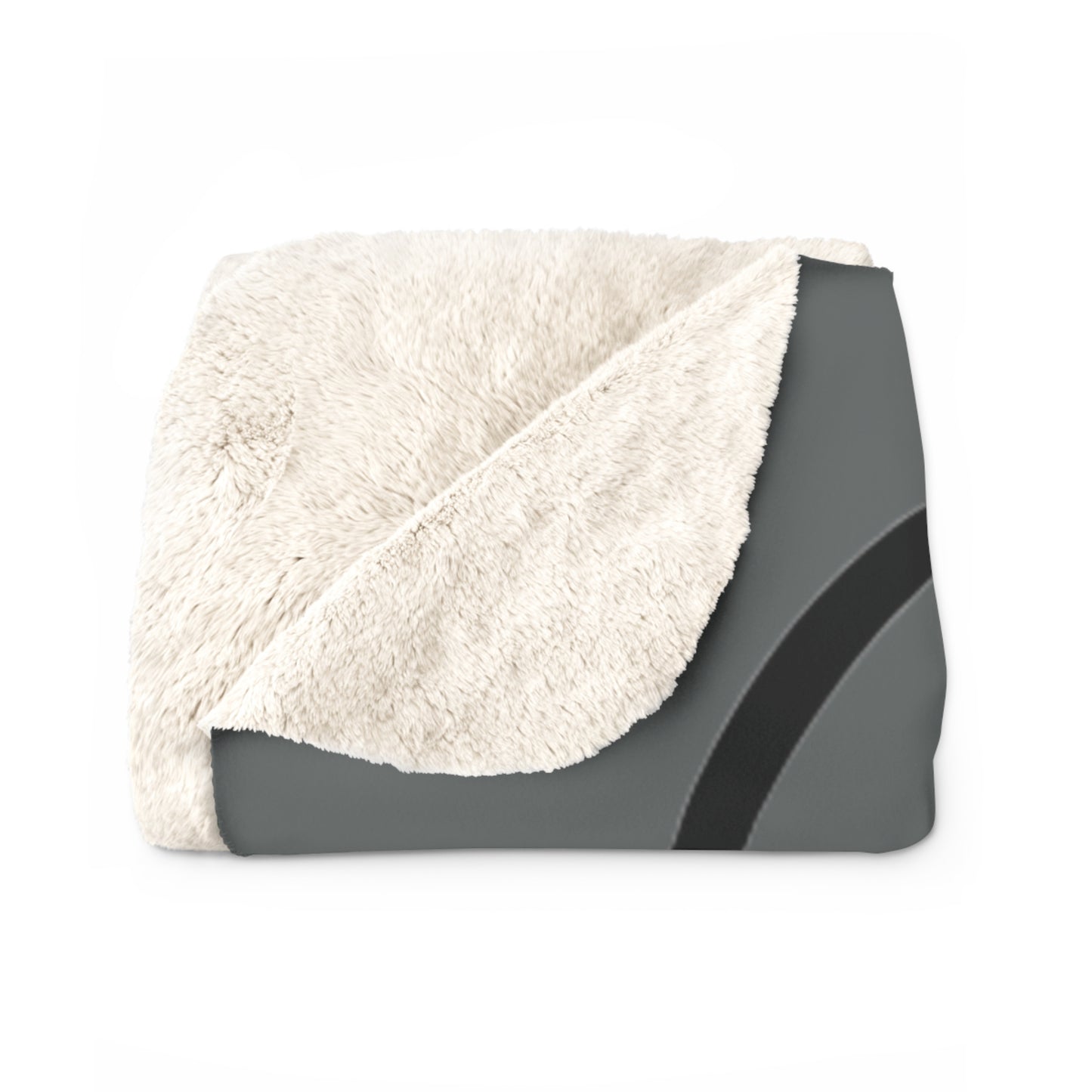 LMX Designs-Sherpa Fleece Blanket - Boy Mom Dark Gray
