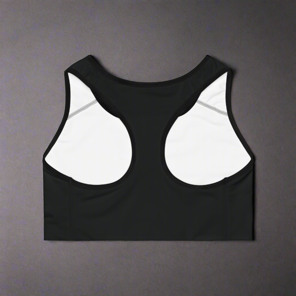LMX Studio “Built Different” Sports Bra | Premium Women’s Activewear | Compression Fit Gym Top with Left-Chest Logo