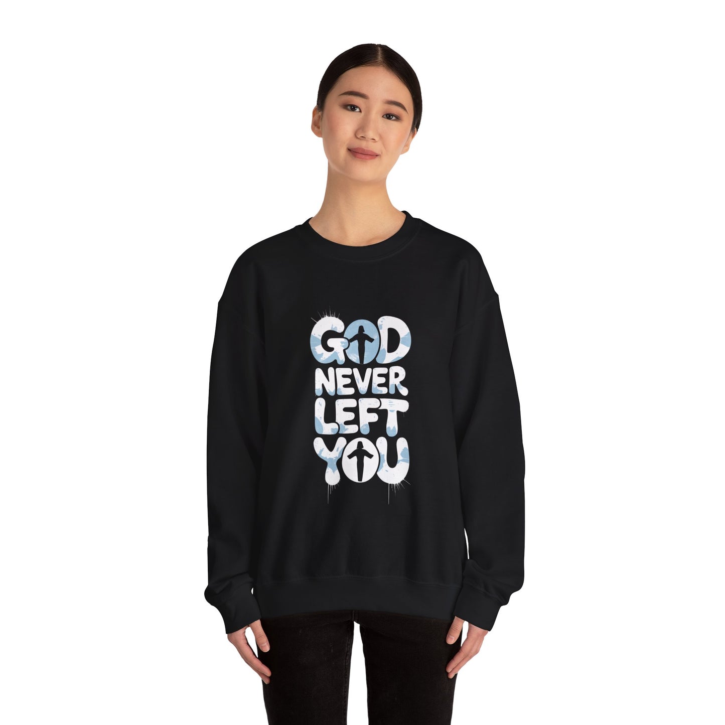 LMX- Faithful Inspiration Sweatshirt - God Never Leaves You