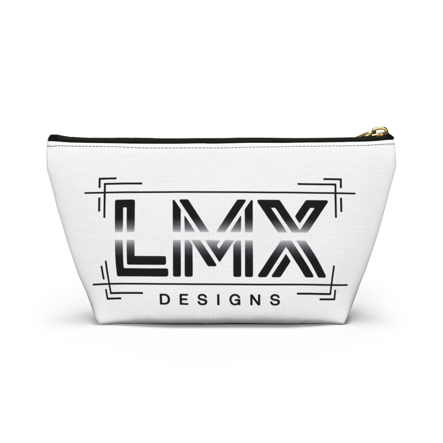 LMX Designs-Custom Logo Accessory Pouch - Stylish T-bottom Design for Everyday Essentials