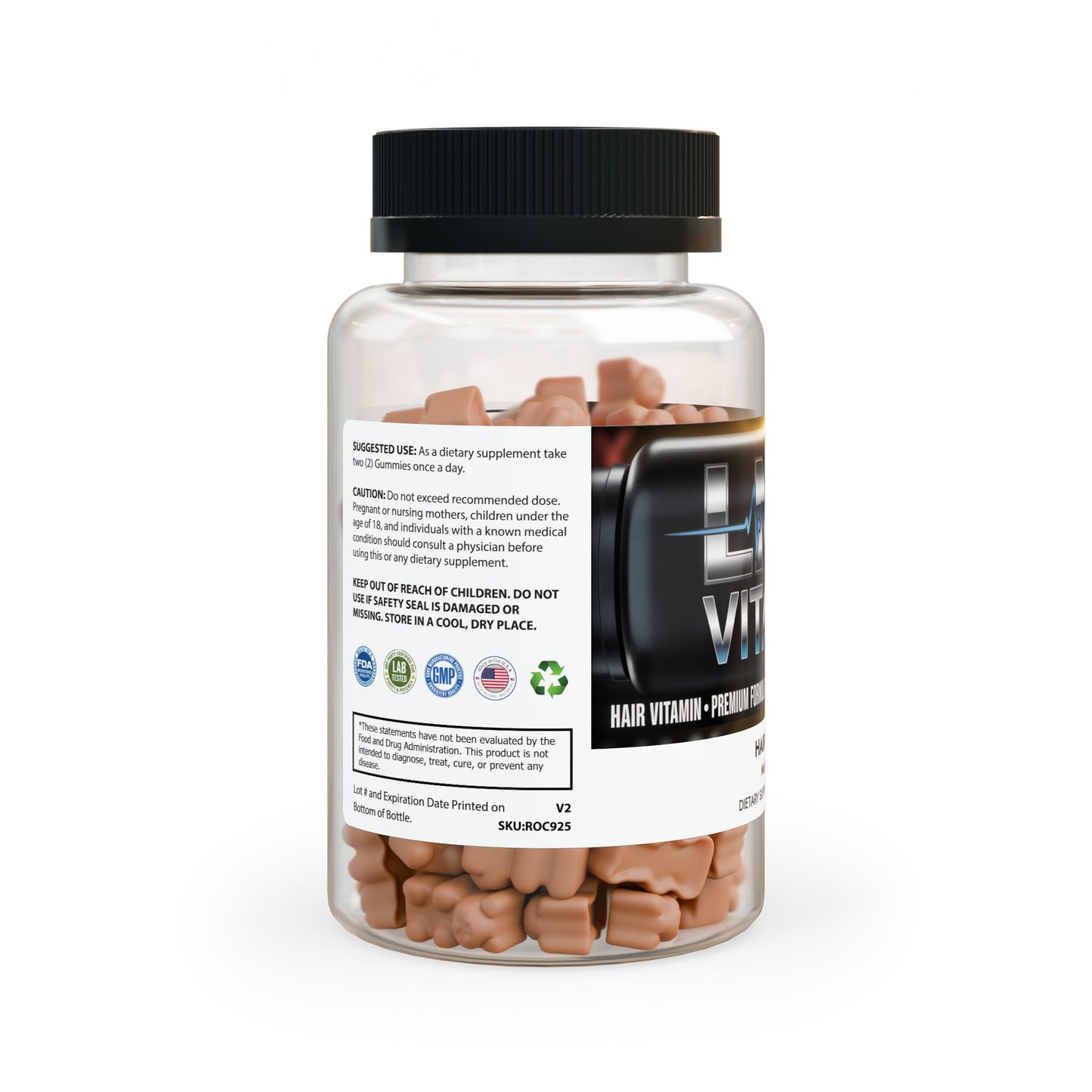 LMX Vitality Hair Vitamin Gummies (60 Gummies) – Nourish Hair, Skin & Nails from Within