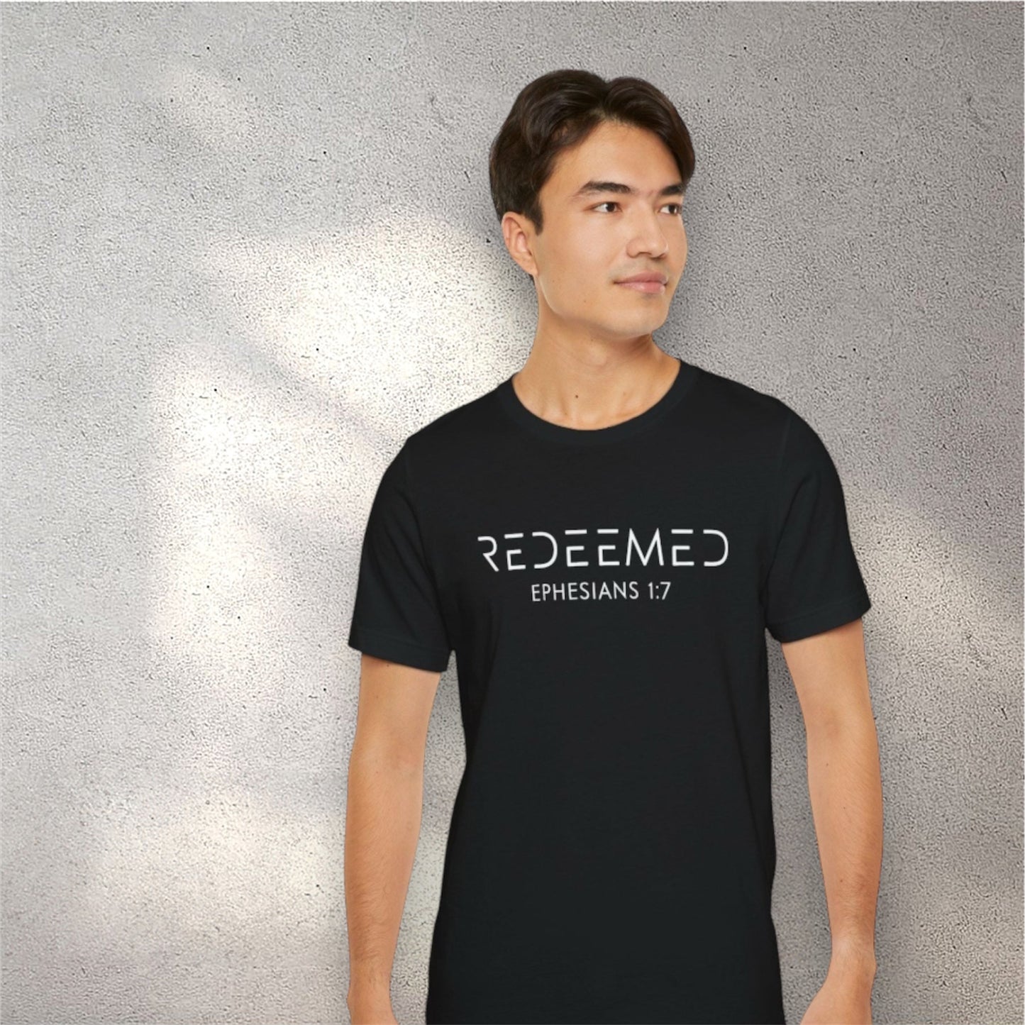 Redeemed T Shirt Ephesians 1:7 Christian Tee Spiritual Streetwear LMX Premium Faith Based Shirt