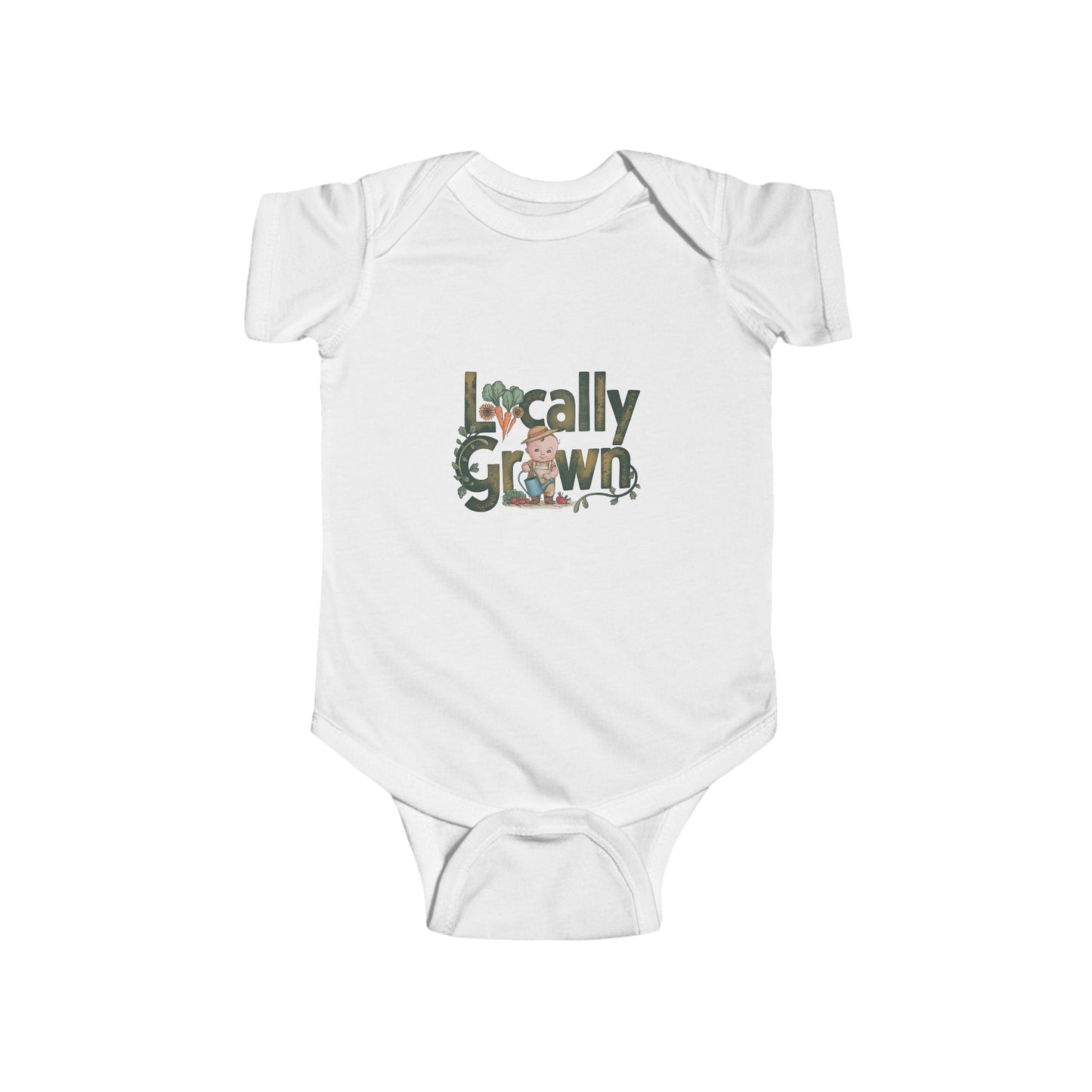 Introducing LMX-Locally Grown Infant Bodysuit - Adorable Baby Outfit for Eco-Friendly Parents