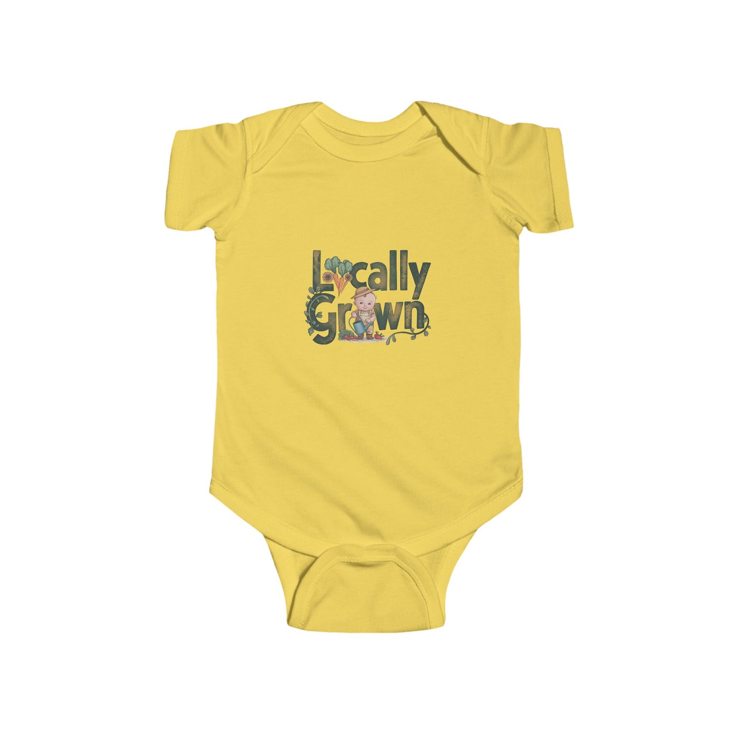 Introducing LMX-Locally Grown Infant Bodysuit - Adorable Baby Outfit for Eco-Friendly Parents