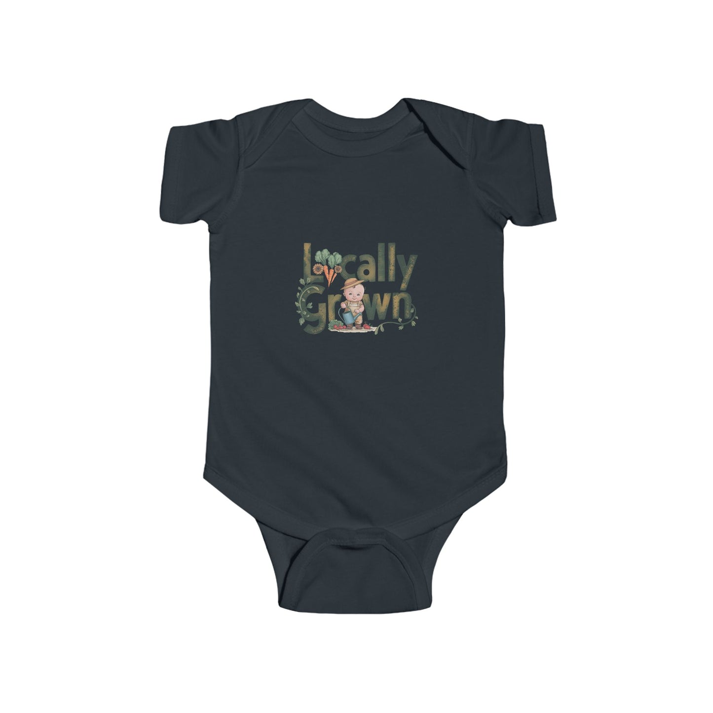 Introducing LMX-Locally Grown Infant Bodysuit - Adorable Baby Outfit for Eco-Friendly Parents