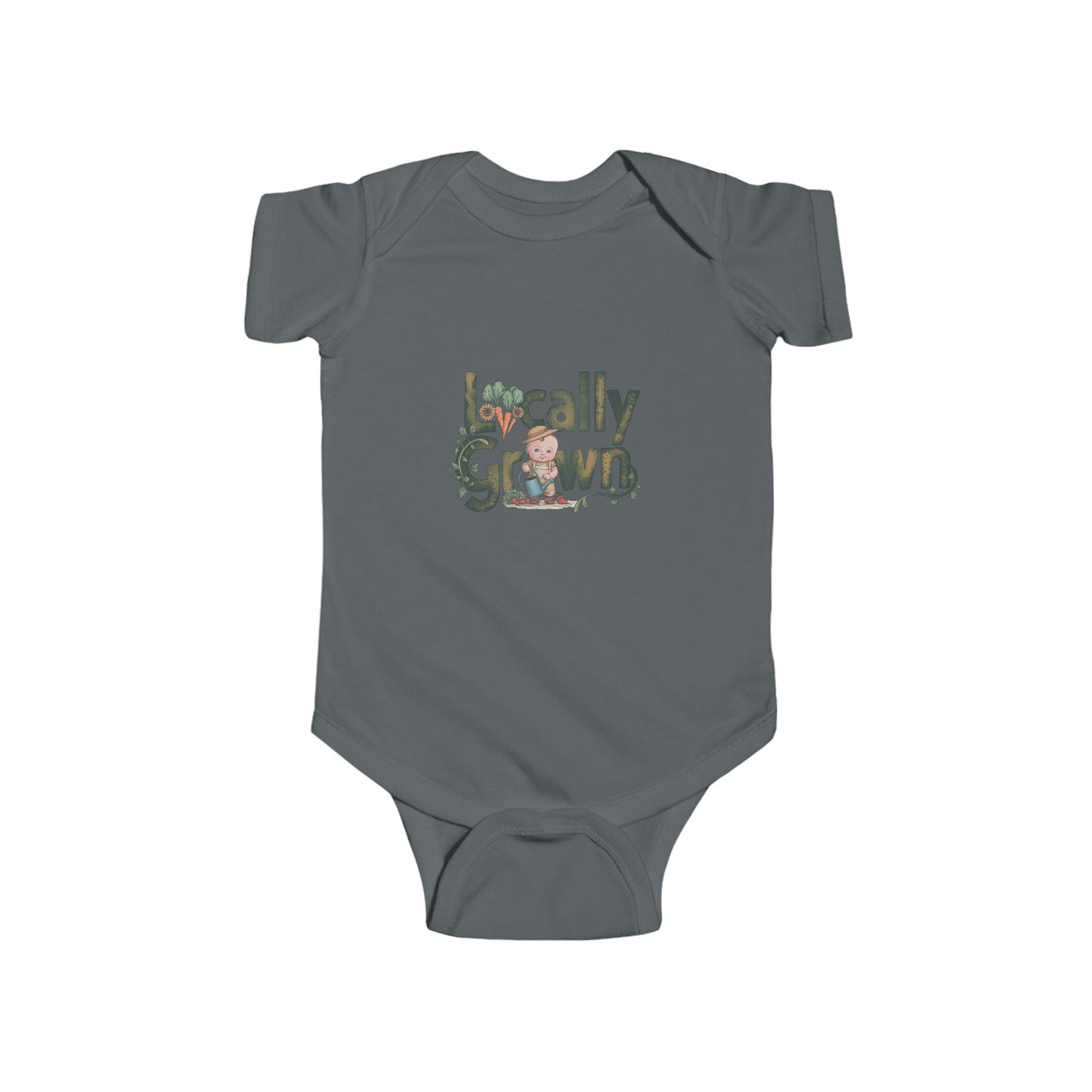 Introducing LMX-Locally Grown Infant Bodysuit - Adorable Baby Outfit for Eco-Friendly Parents