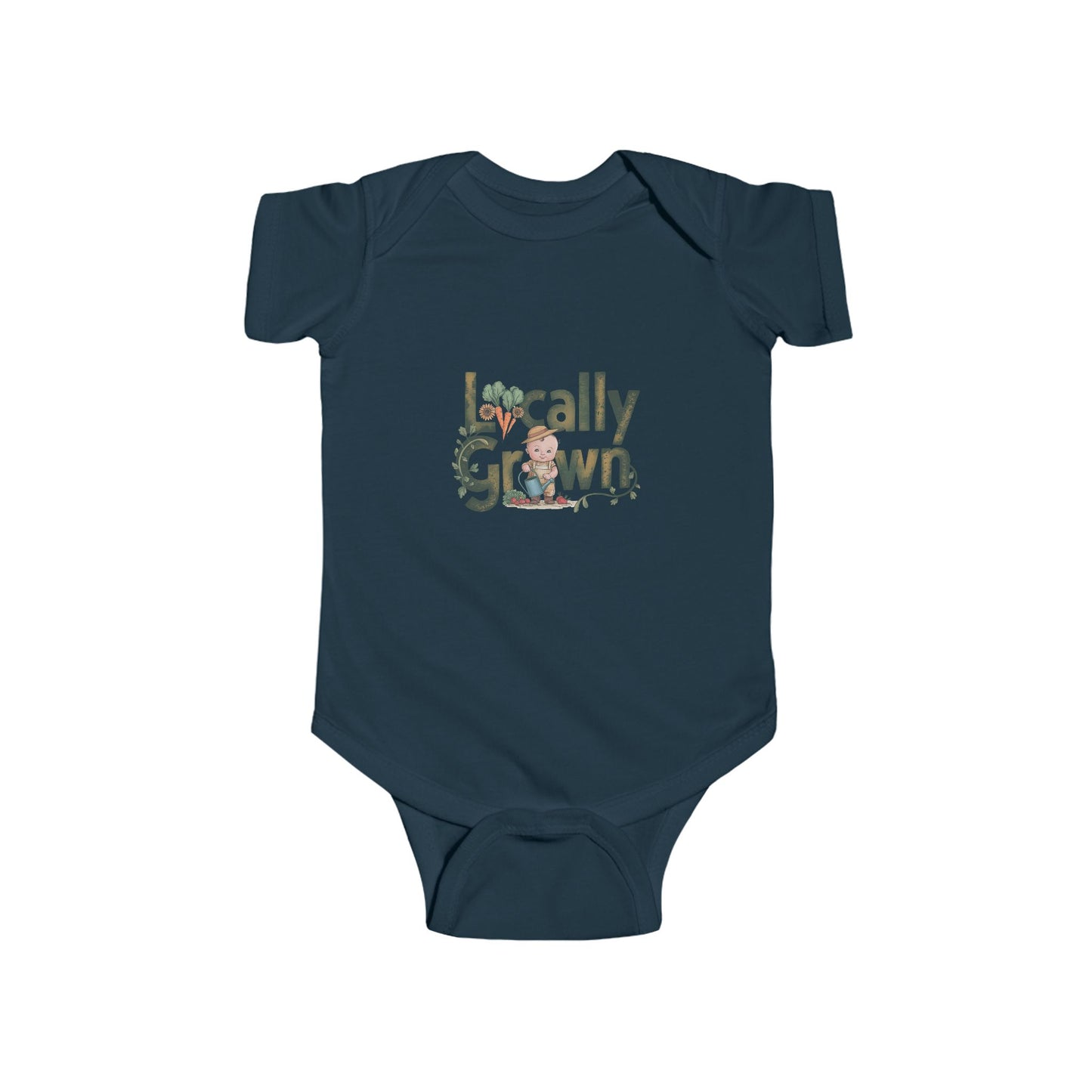 Introducing LMX-Locally Grown Infant Bodysuit - Adorable Baby Outfit for Eco-Friendly Parents
