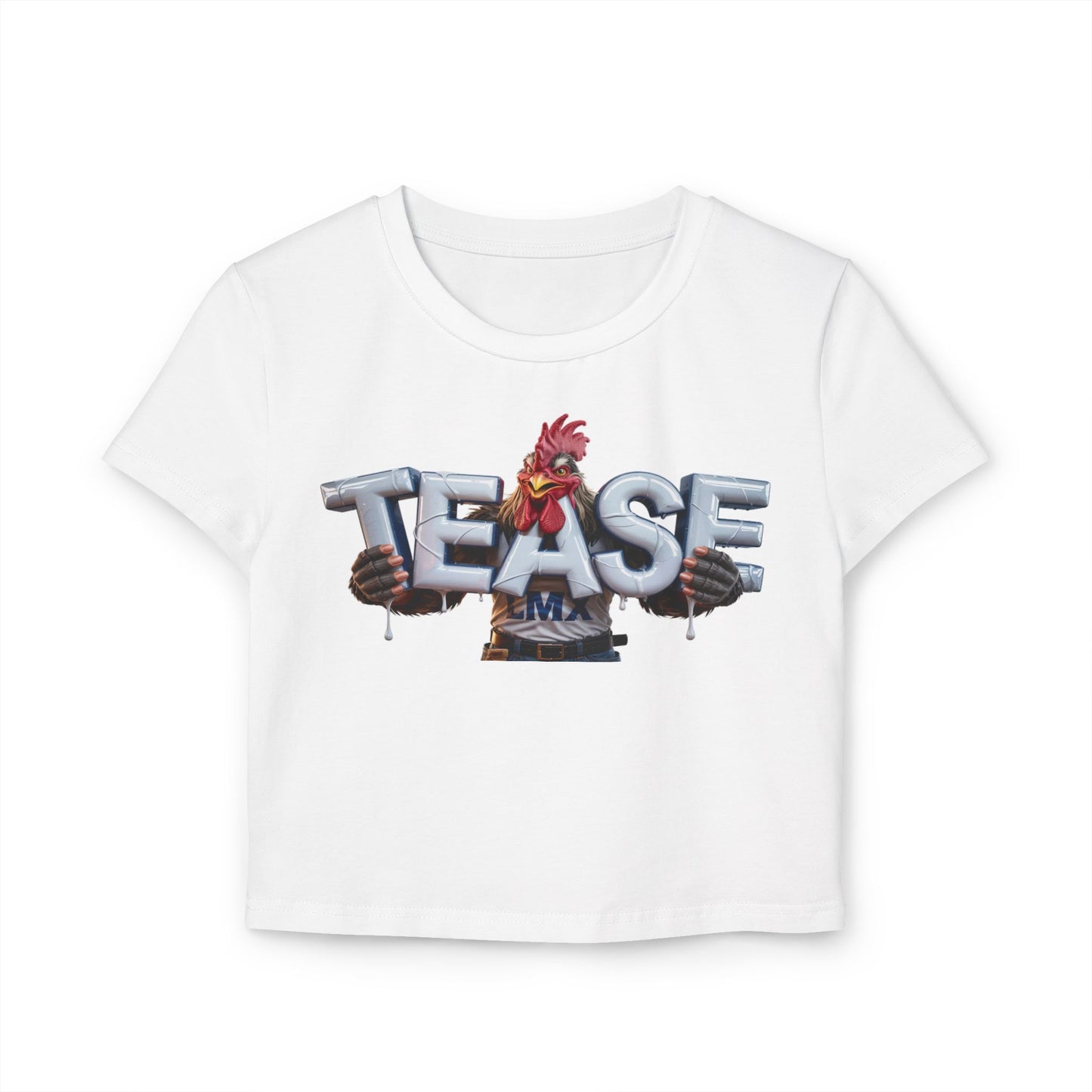Women’s Tease Crop Top – Bold & Playful LMX Design