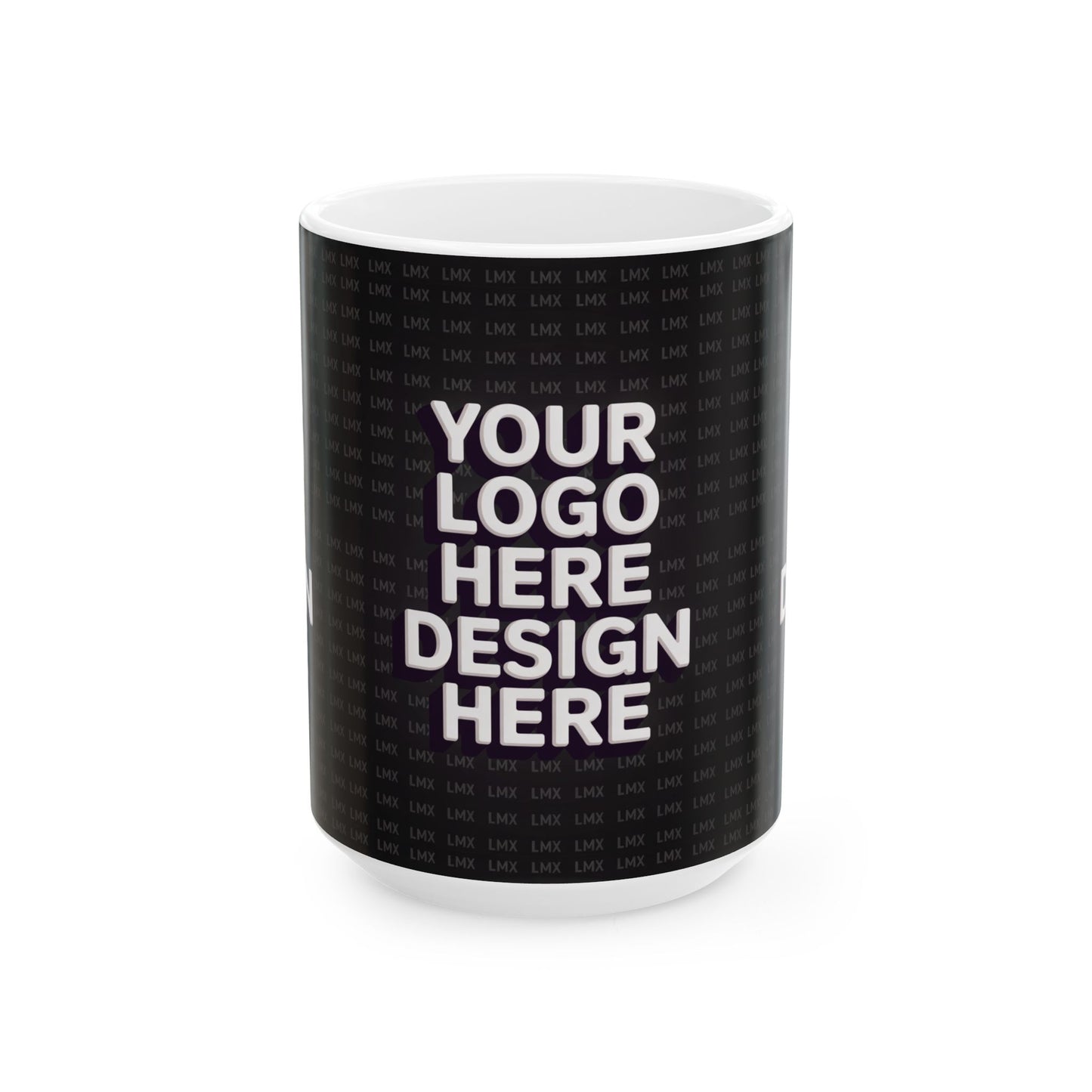 Introducing our Customizable Black Ceramic Coffee Mug – 11 oz & 15 oz