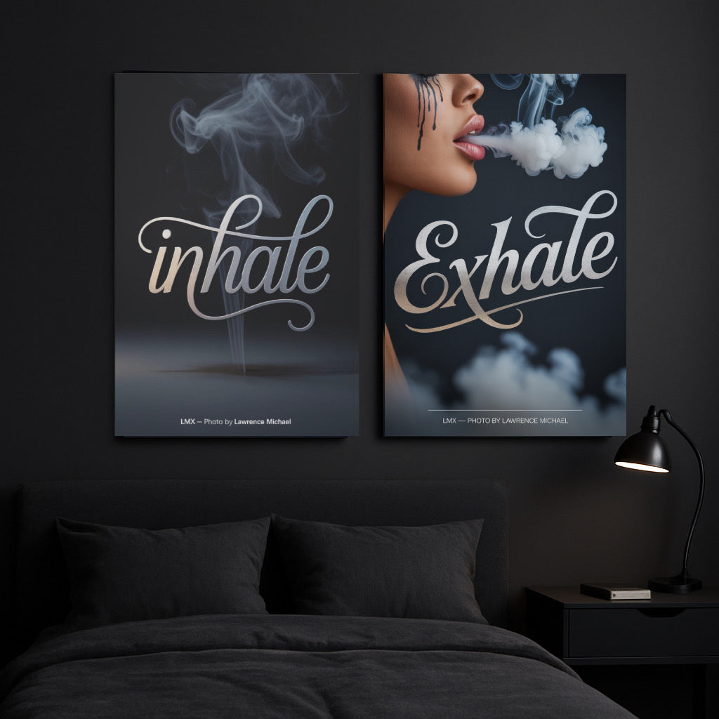 INHALE / EXHALE — 2-Piece Premium Canvas Set by LMX Studio