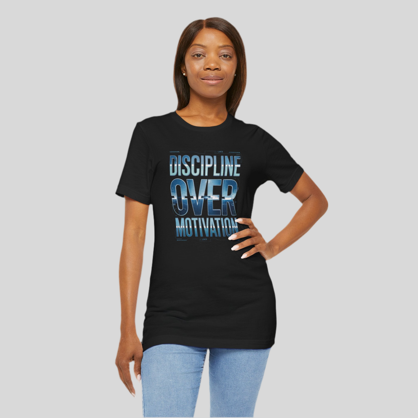Discipline Over Motivation Tee – LMX Signature Mindset Series