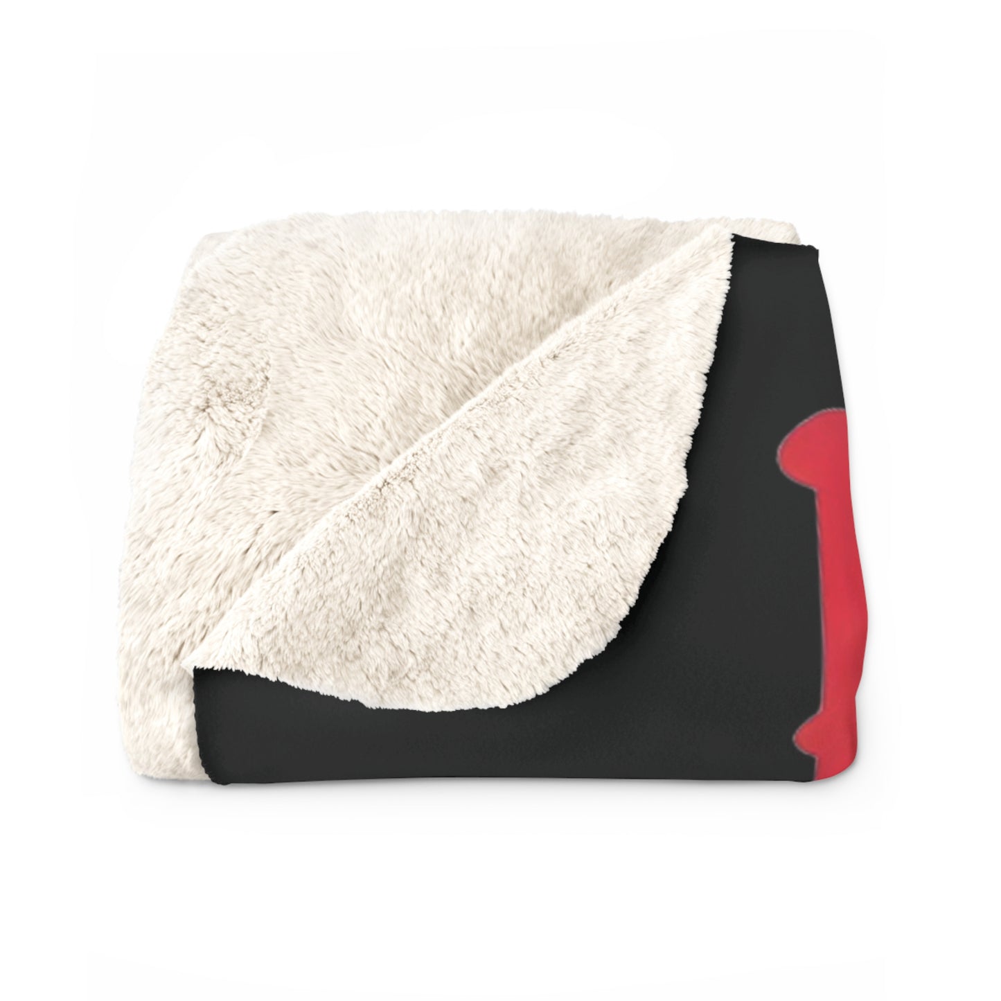 Bratty Wife Lip Print Fleece Blanket – Bold, Flirty, and Unapologetic