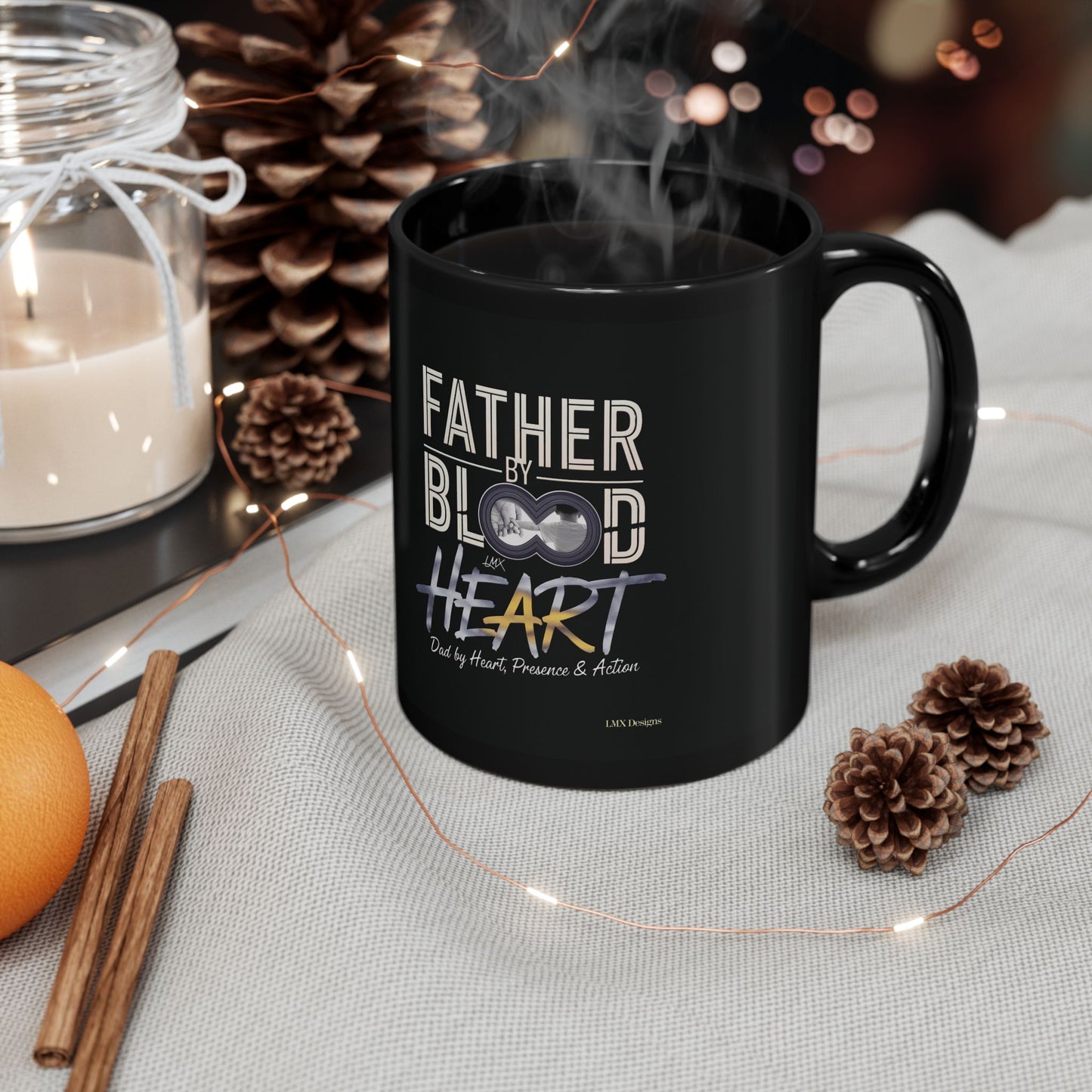 Presents: Blood Bond – A Father’s Legacy Black Mug