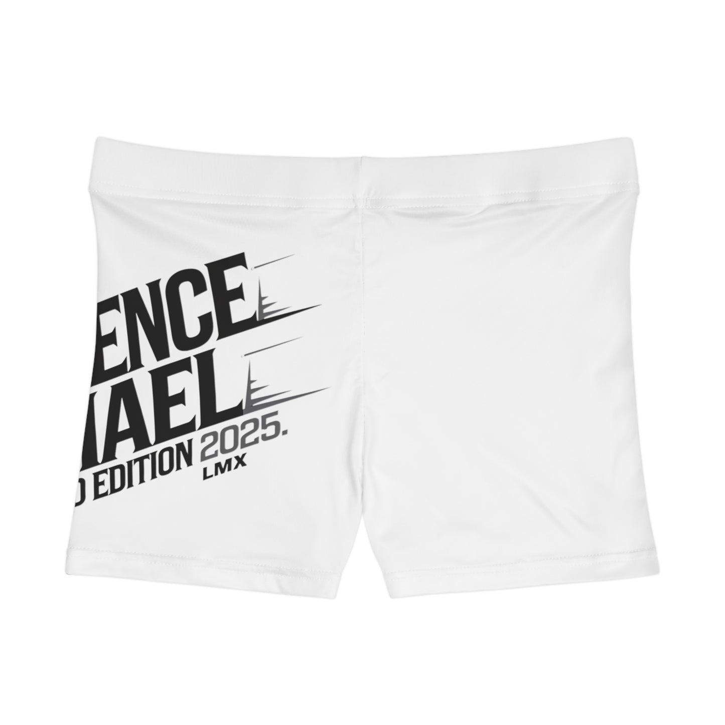 LMX Designs Women’s White Signature Shorts – Lawrence Michael Limited Edition 2025”