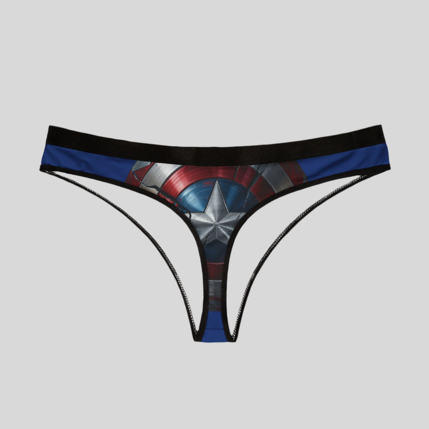 LMX Designs Captain’s Shield Thong – Double-Sided Power | Dark Blue Edition
