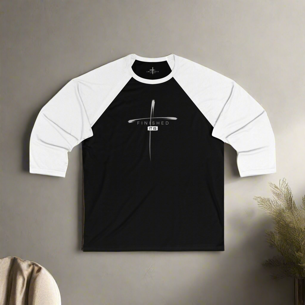 “It Is Finished” Cross Long Sleeve | Inspired by John 19:28–30 | LMX Studio