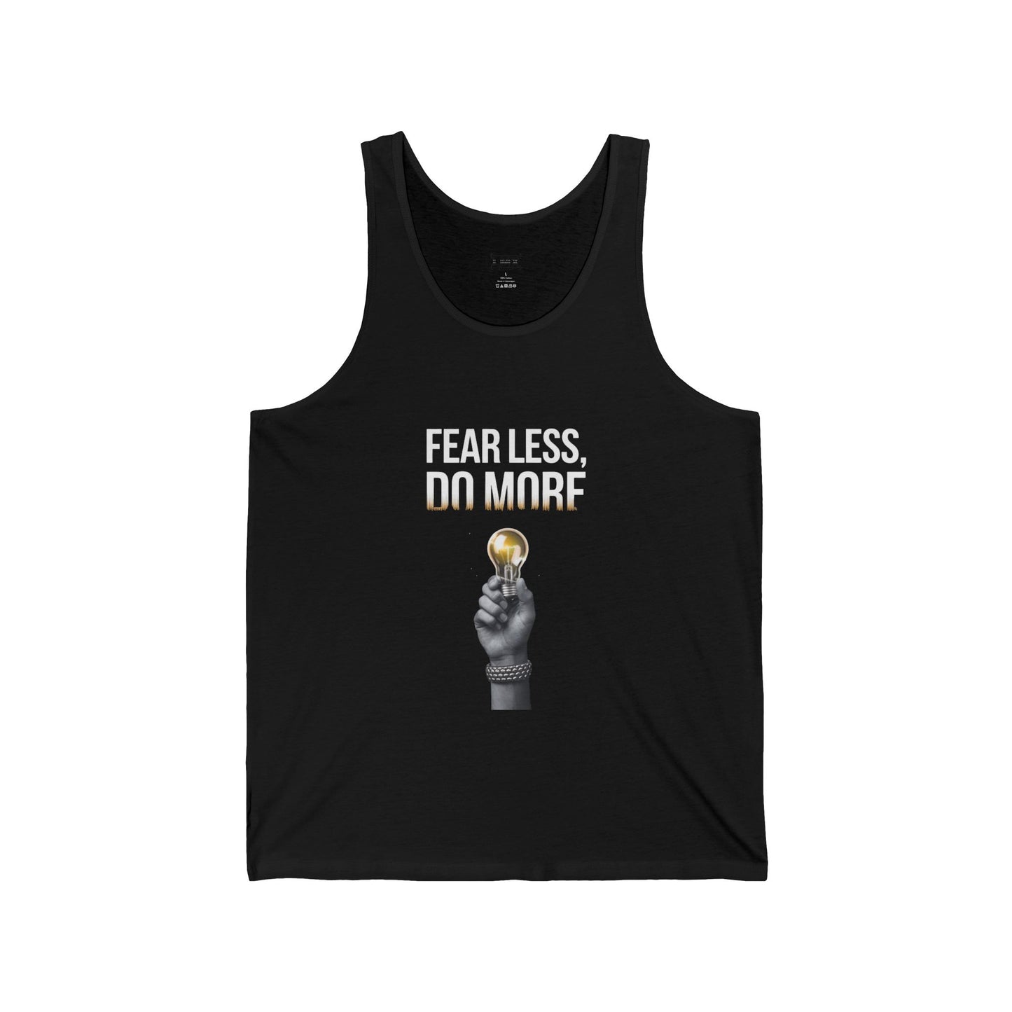 Tank Top - LMX Designs-Fearless Do More Inspirational Lightbulb Design