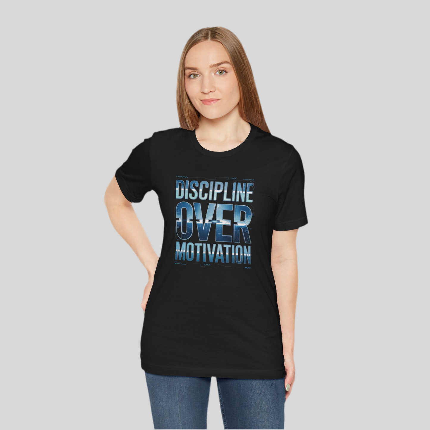 Discipline Over Motivation Tee – LMX Signature Mindset Series