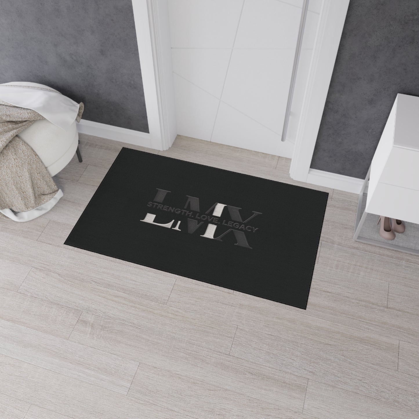 Inspirational Heavy Duty Floor Mat – Strength, Love, Legacy