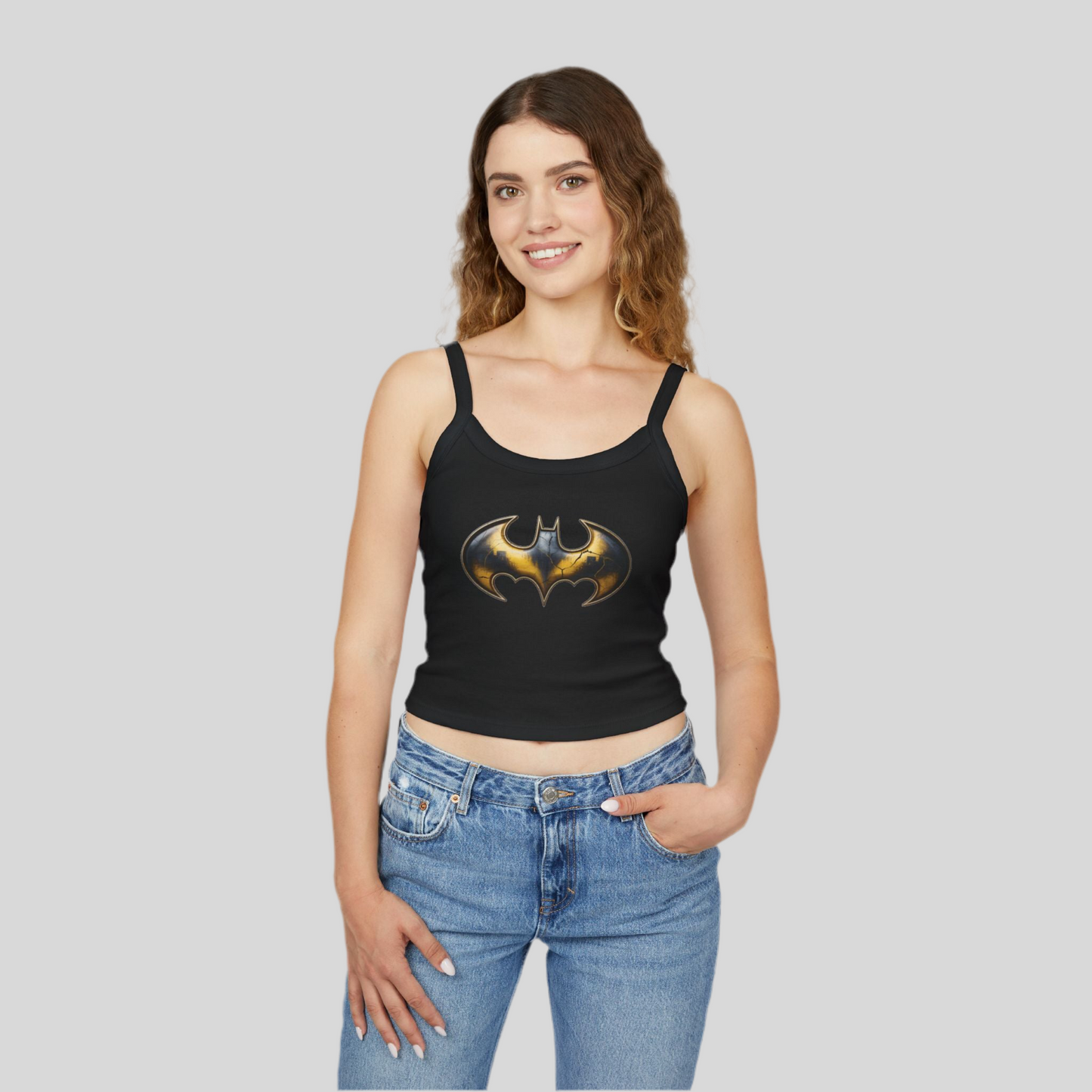 Batman Symbol Women’s Spaghetti Strap Tank Top – LMX Designs
