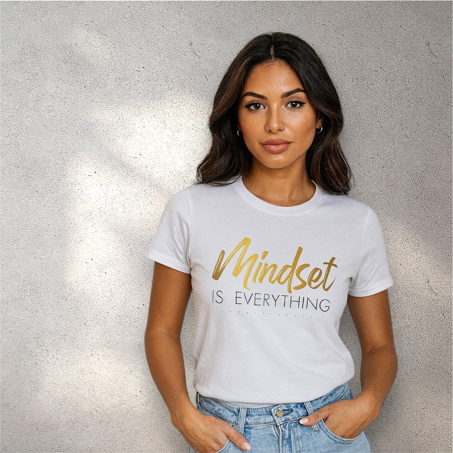 Mindset Is Everything Tee, Motivational Unisex T-Shirt Daily Wear for Growth & Grind LMX Designs Exclusive