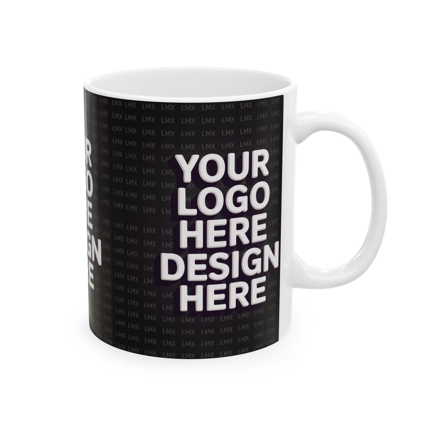 Introducing our Customizable Black Ceramic Coffee Mug – 11 oz & 15 oz