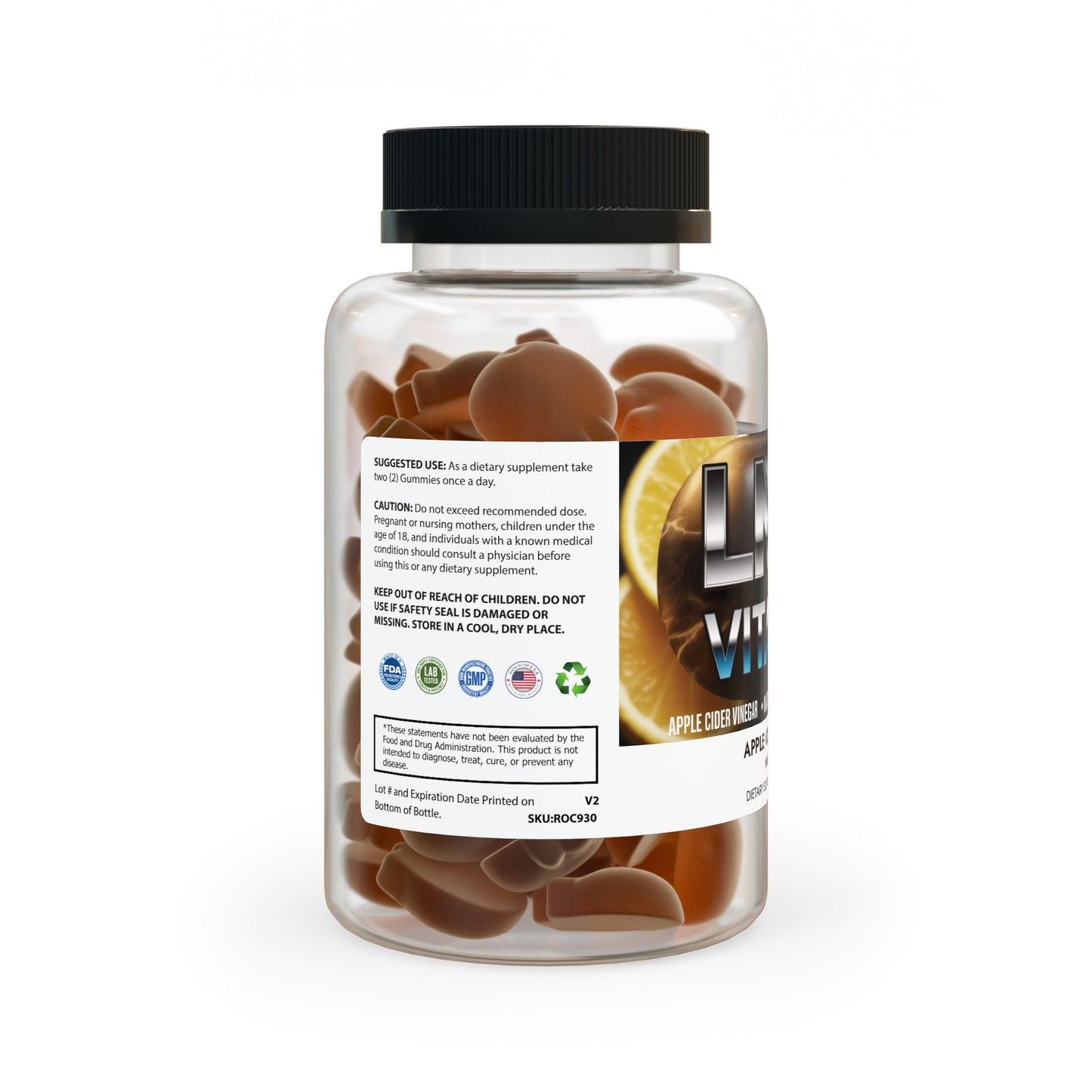 LMX Vitality Apple Cider Vinegar Gummies – Digestive & Metabolic Support (60 Gummies)