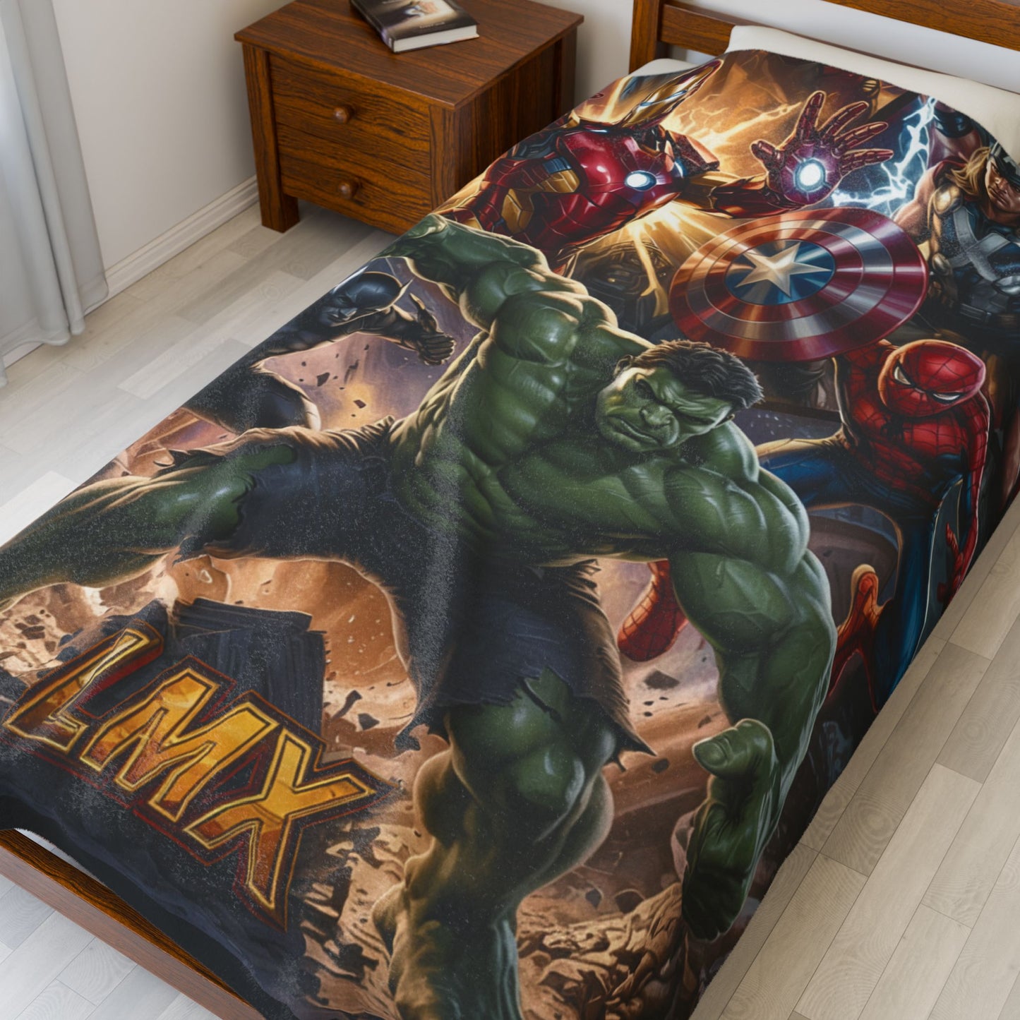 LMX Marvel Avengers Fleece Blanket – “Earth’s Mightiest” Hulk Edition