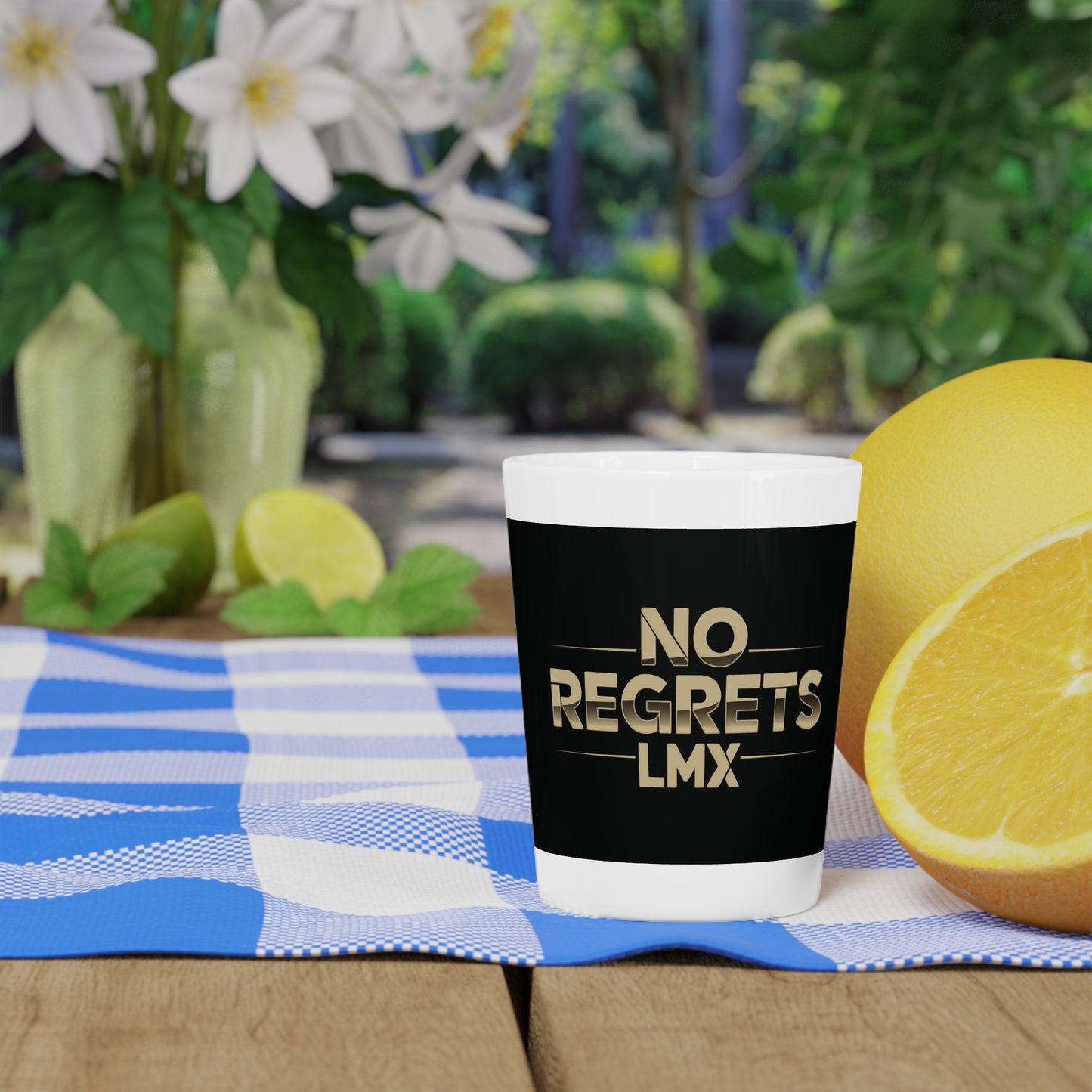 No Regrets Shot Glass – Fun Party Favors for Celebrations LMX Designs