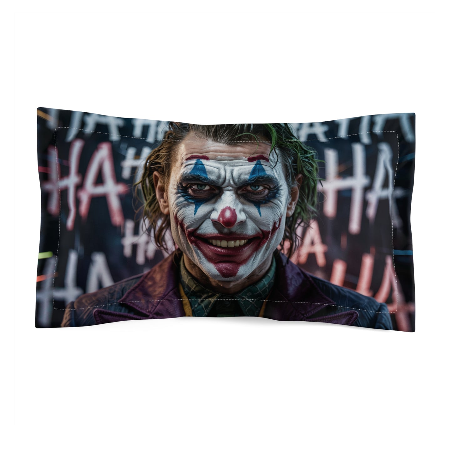 LMX “Madness in Motion” Microfiber Pillowcase – Joker Graffiti Glitch Edition