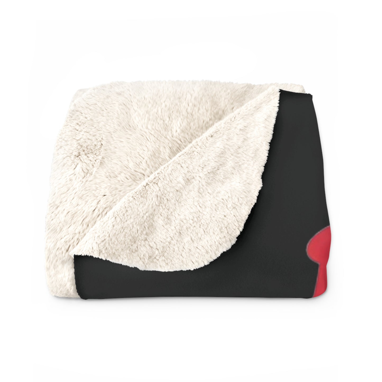 Bratty Wife Lip Print Fleece Blanket – Bold, Flirty, and Unapologetic