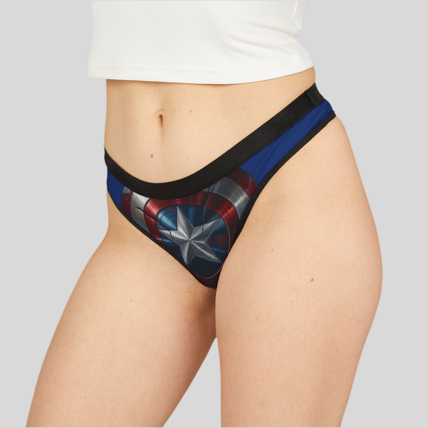 LMX Designs Captain’s Shield Thong – Double-Sided Power | Dark Blue Edition