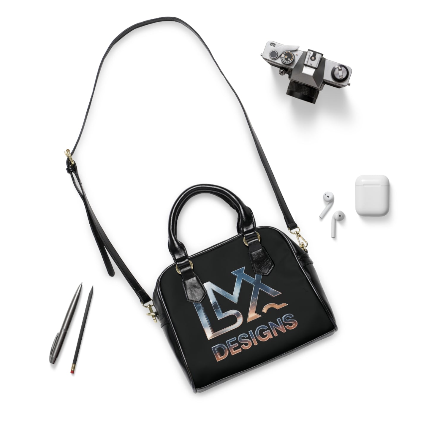 LMX Women’s Shoulder Handbag – Modern Elegance with Artistic Flair
