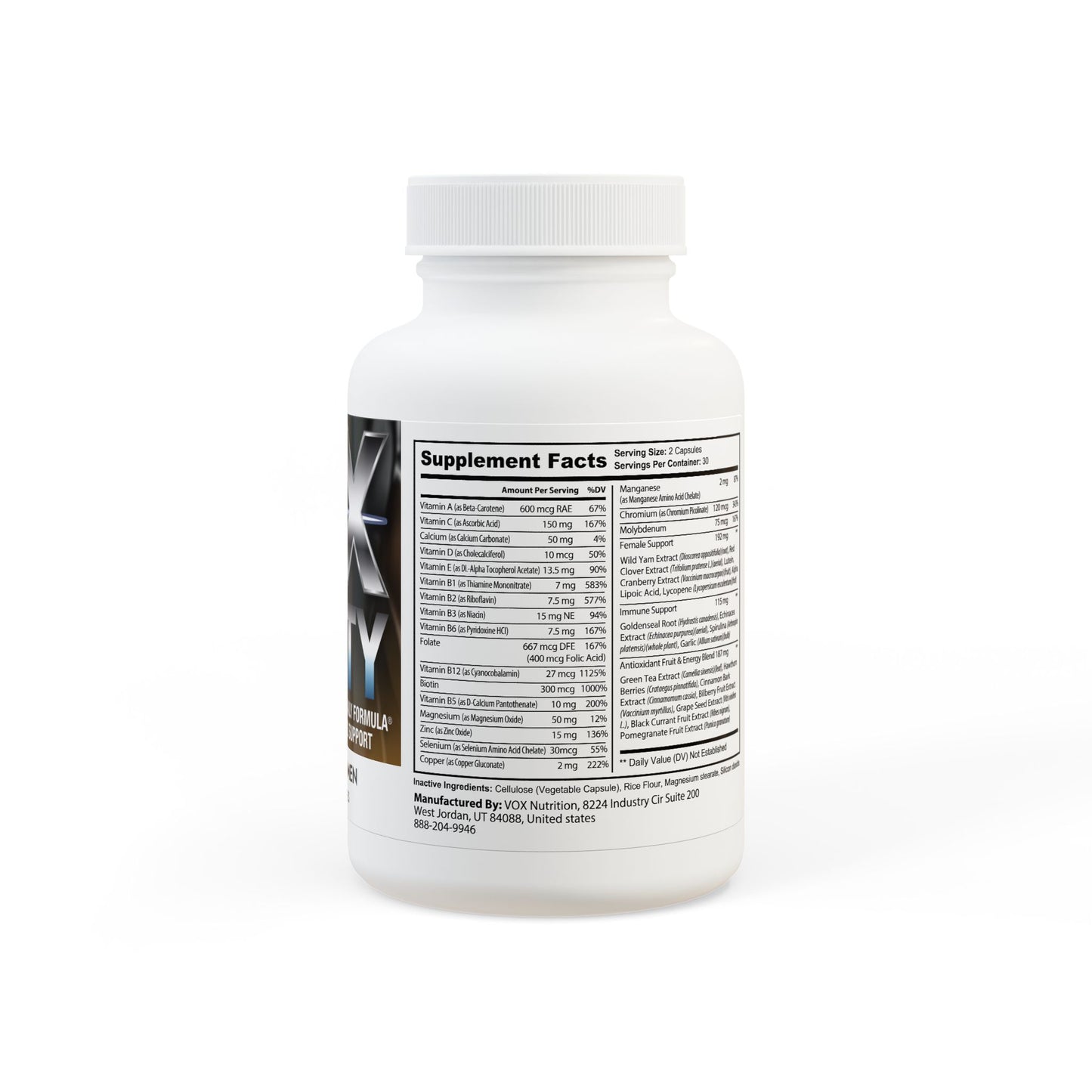 LMX Vitality Multivitamin for Women – Complete Daily Health & Wellness (60 Capsules)