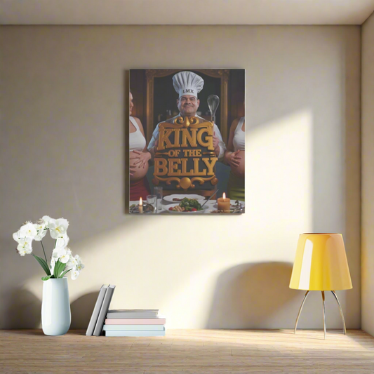 King of the Belly – LMX Signature Canvas (24×30 Collector’s Edition)