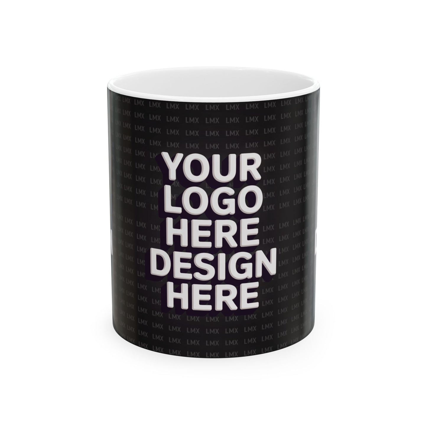 Introducing our Customizable Black Ceramic Coffee Mug – 11 oz & 15 oz