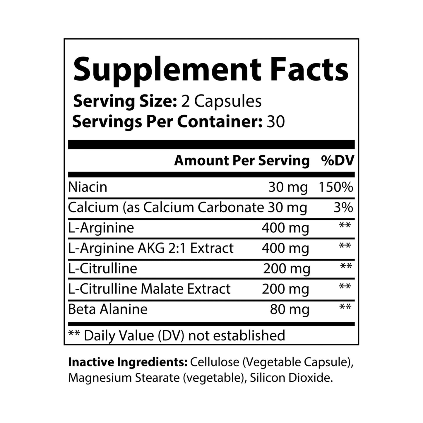 LMX Vitality L-Arginine Supplement (60 Capsules) – Nitric Oxide Booster for Performance & Heart Health