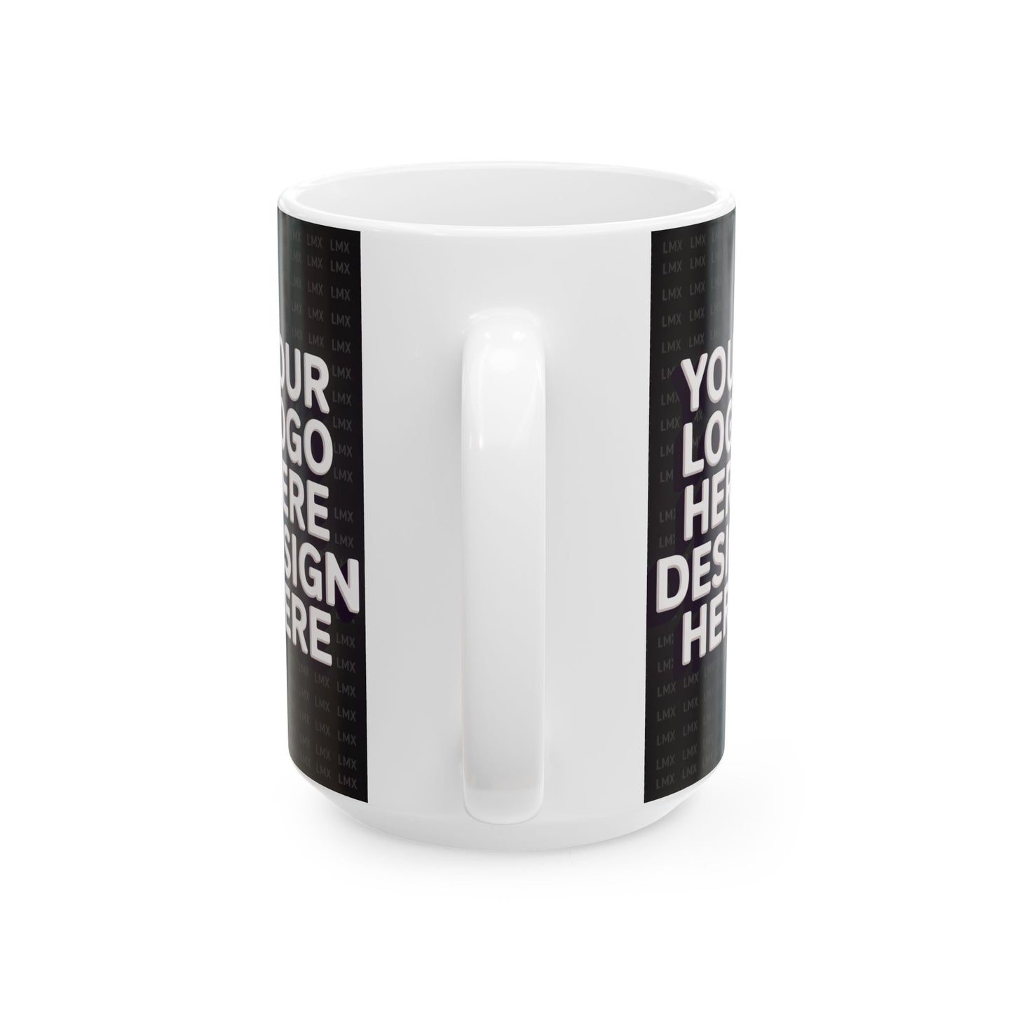 Introducing our Customizable Black Ceramic Coffee Mug – 11 oz & 15 oz