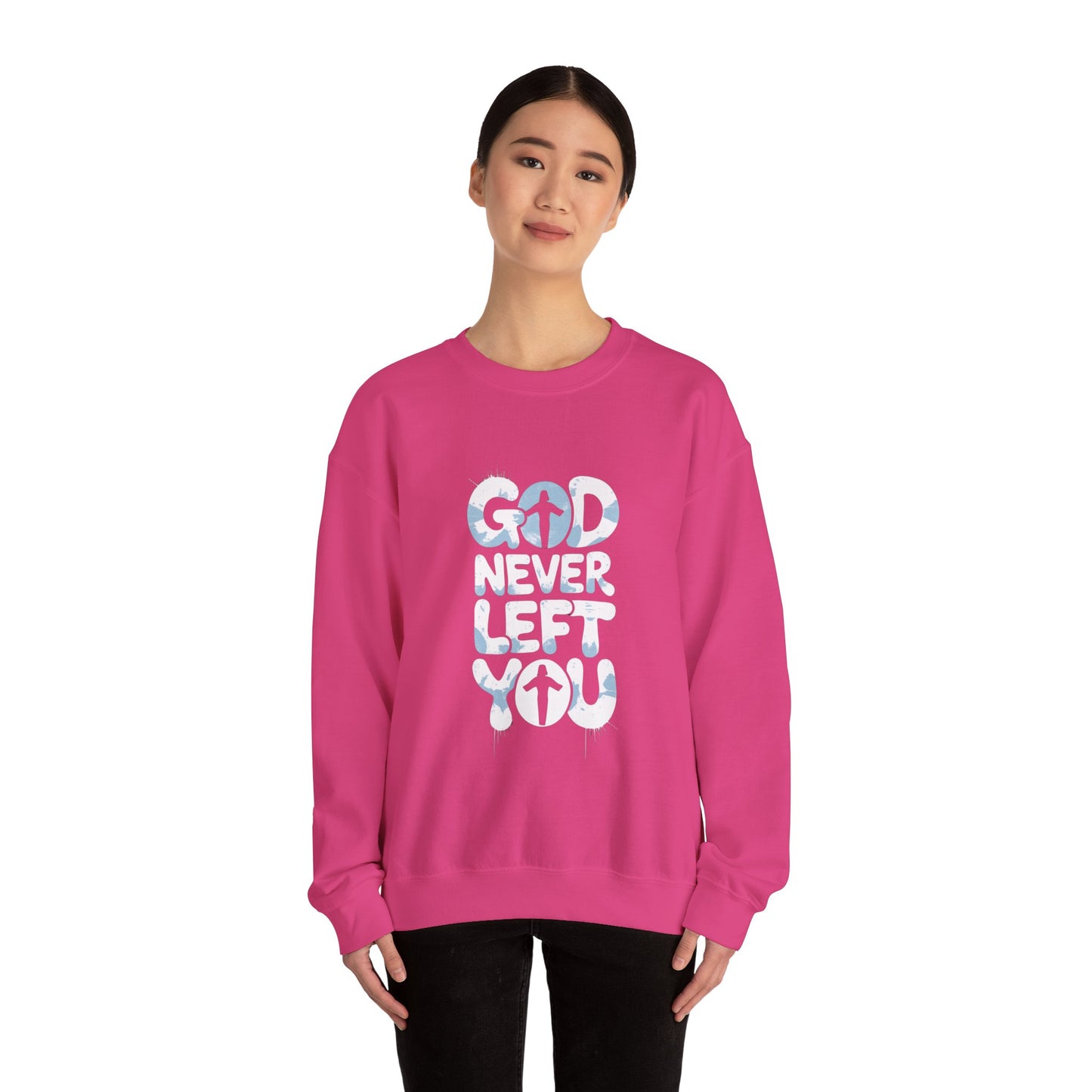 LMX- Faithful Inspiration Sweatshirt - God Never Leaves You