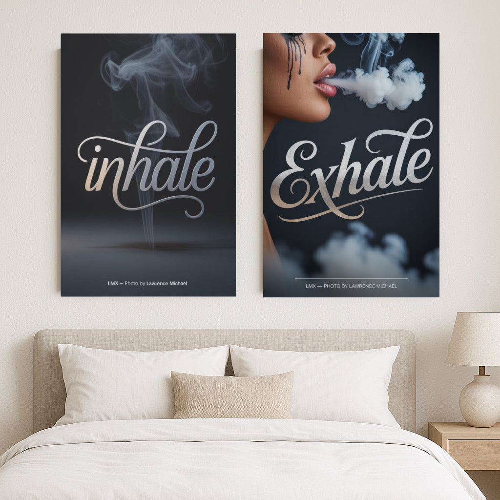 INHALE / EXHALE — 2-Piece Premium Canvas Set by LMX Studio