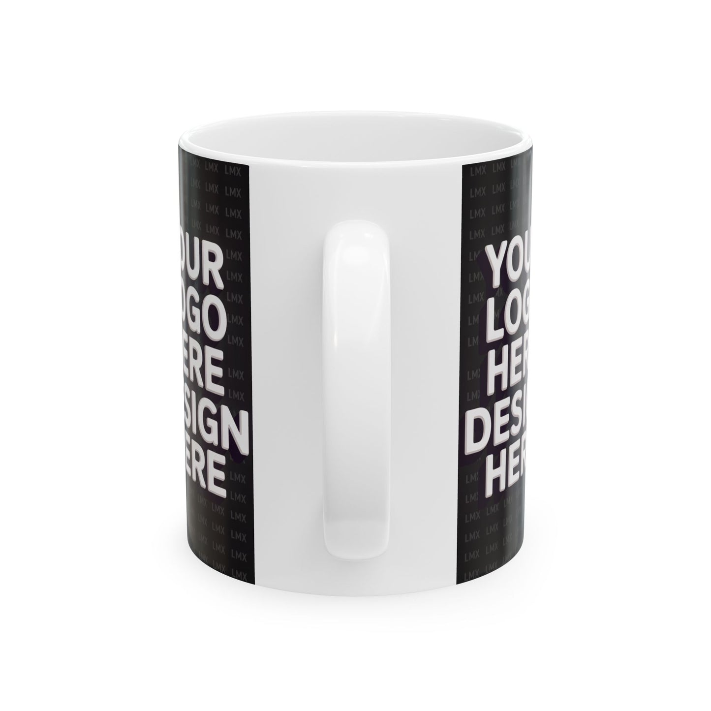 Introducing our Customizable Black Ceramic Coffee Mug – 11 oz & 15 oz