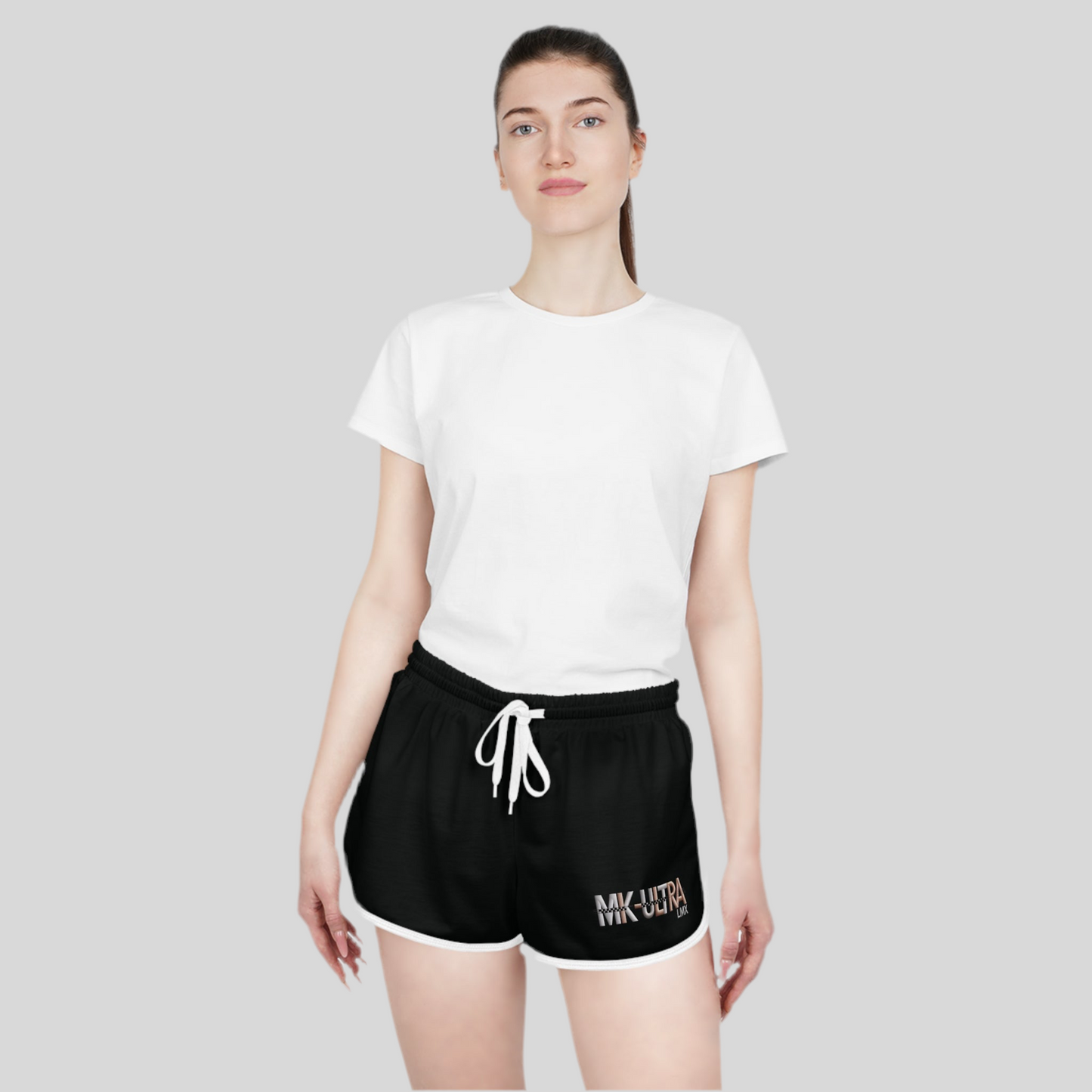 MK-ULTRA LMX Women’s Relaxed Shorts – Black | Streetwear Active Lounge