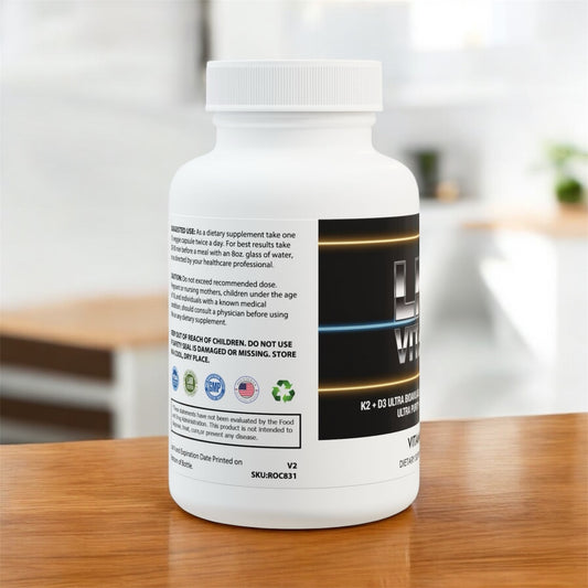 LMX Designs | Vitality Line Vitamin K2 + D3 Supplement – 60 Capsules
