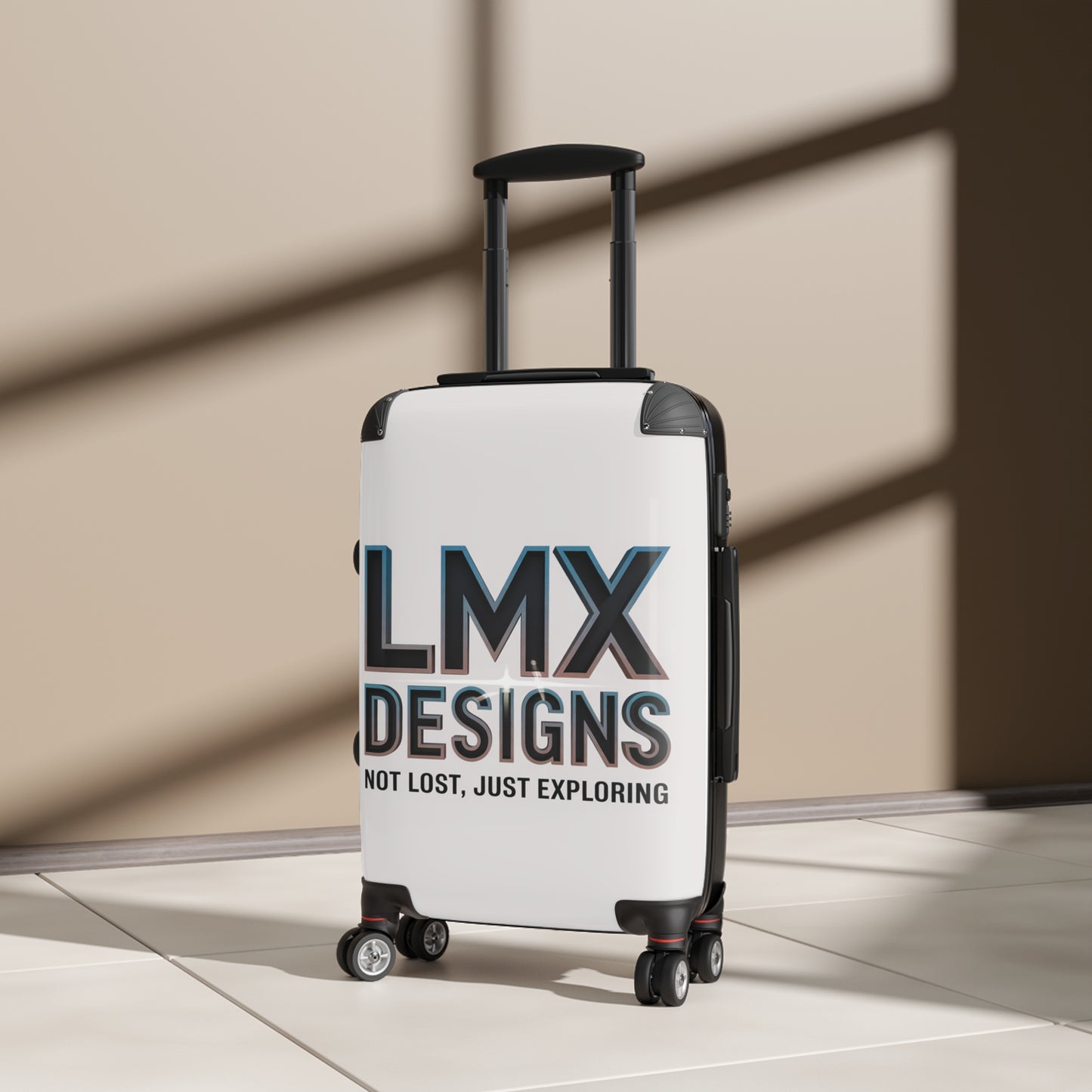 Explorer’s Suitcase – “Not Lost, Just Exploring” Travel Luggage