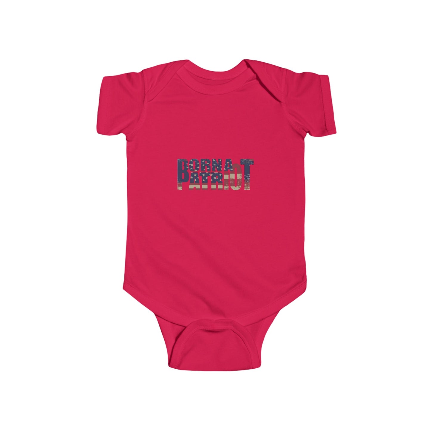 LMX-Born a Patriot Infant Bodysuit - Cute Baby Outfit for National Holidays